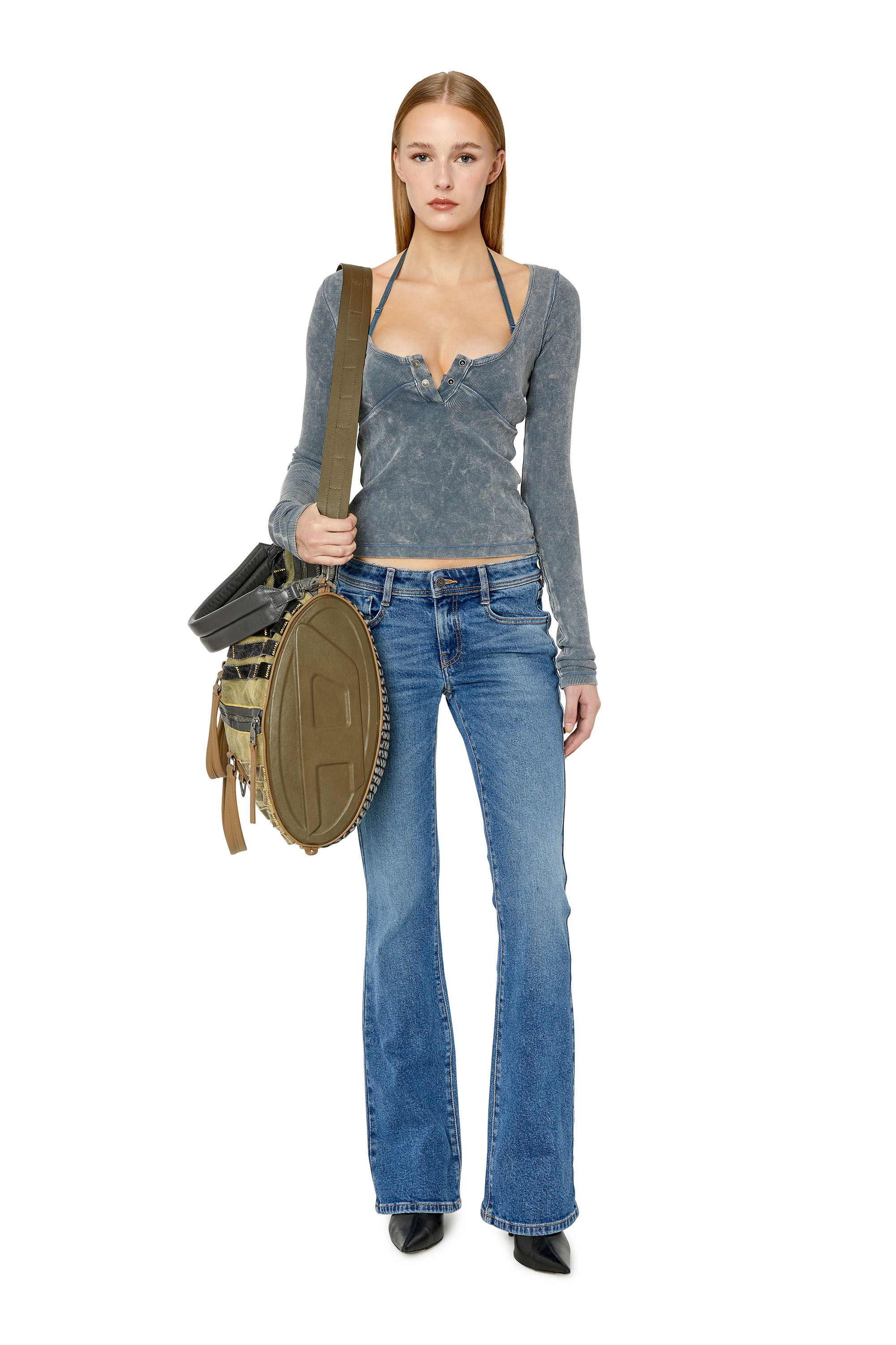 Diesel - Bootcut and Flare Jeans 1969 D-Ebbey 0NFAJ, Woman's Bootcut and Flare Jeans - 1969 D-Ebbey in Medium blue - 2