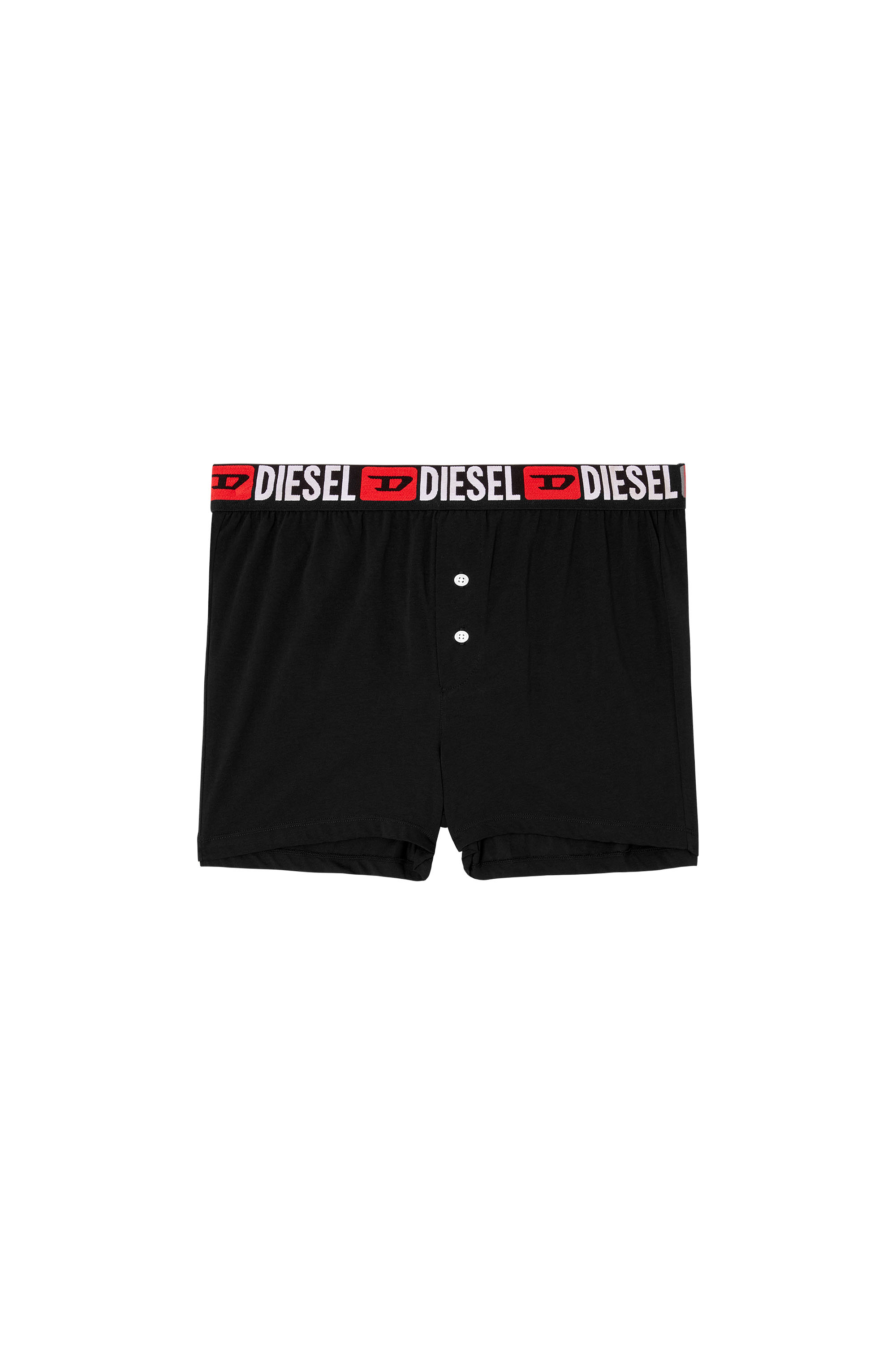 Diesel - STARKIE-D-CORE, Man's Boxers with all-over logo waist in Black - 4