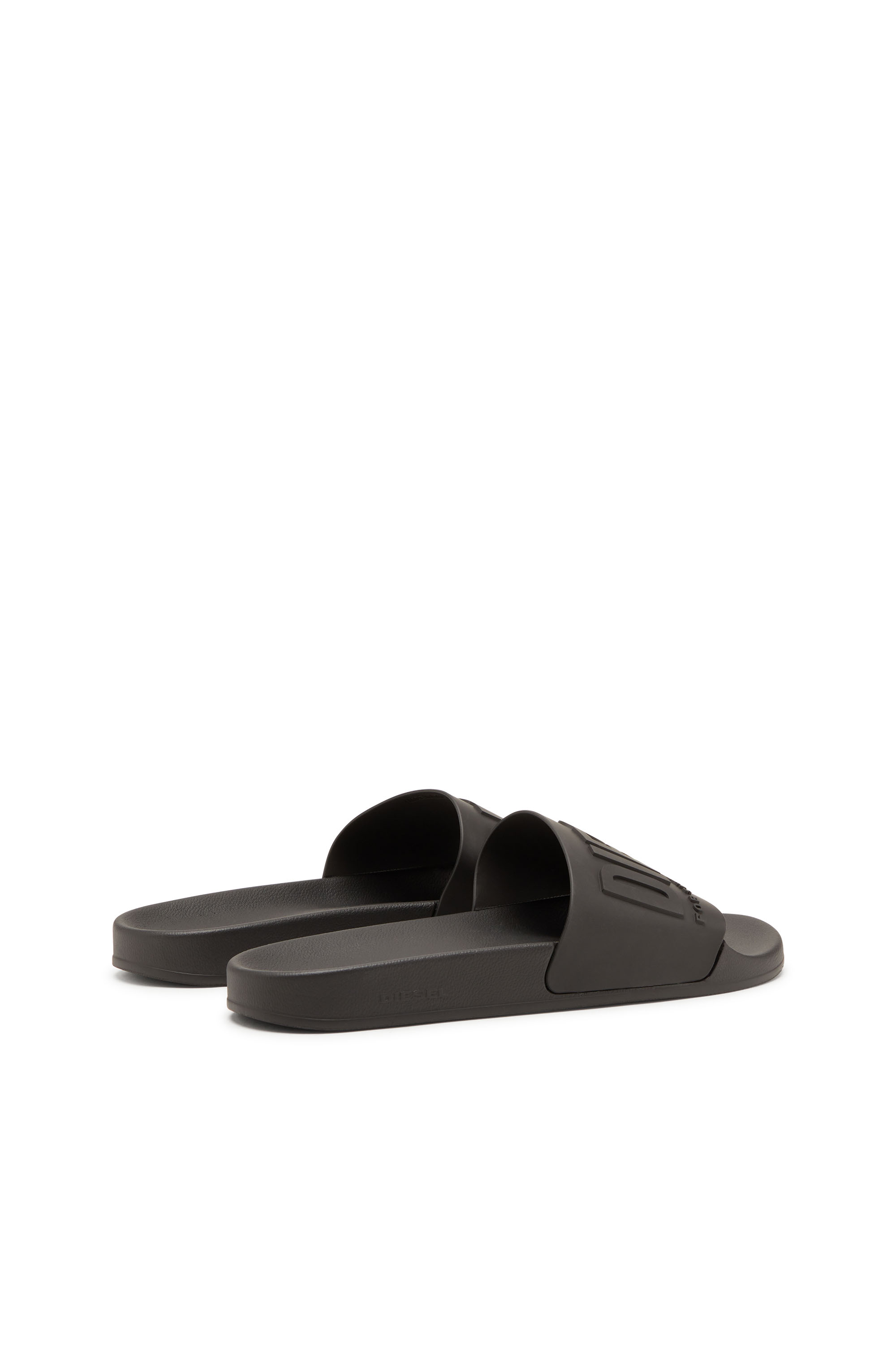 Diesel - SA-MAYEMI, Man's Pool slides with embossed logo in Black - 3