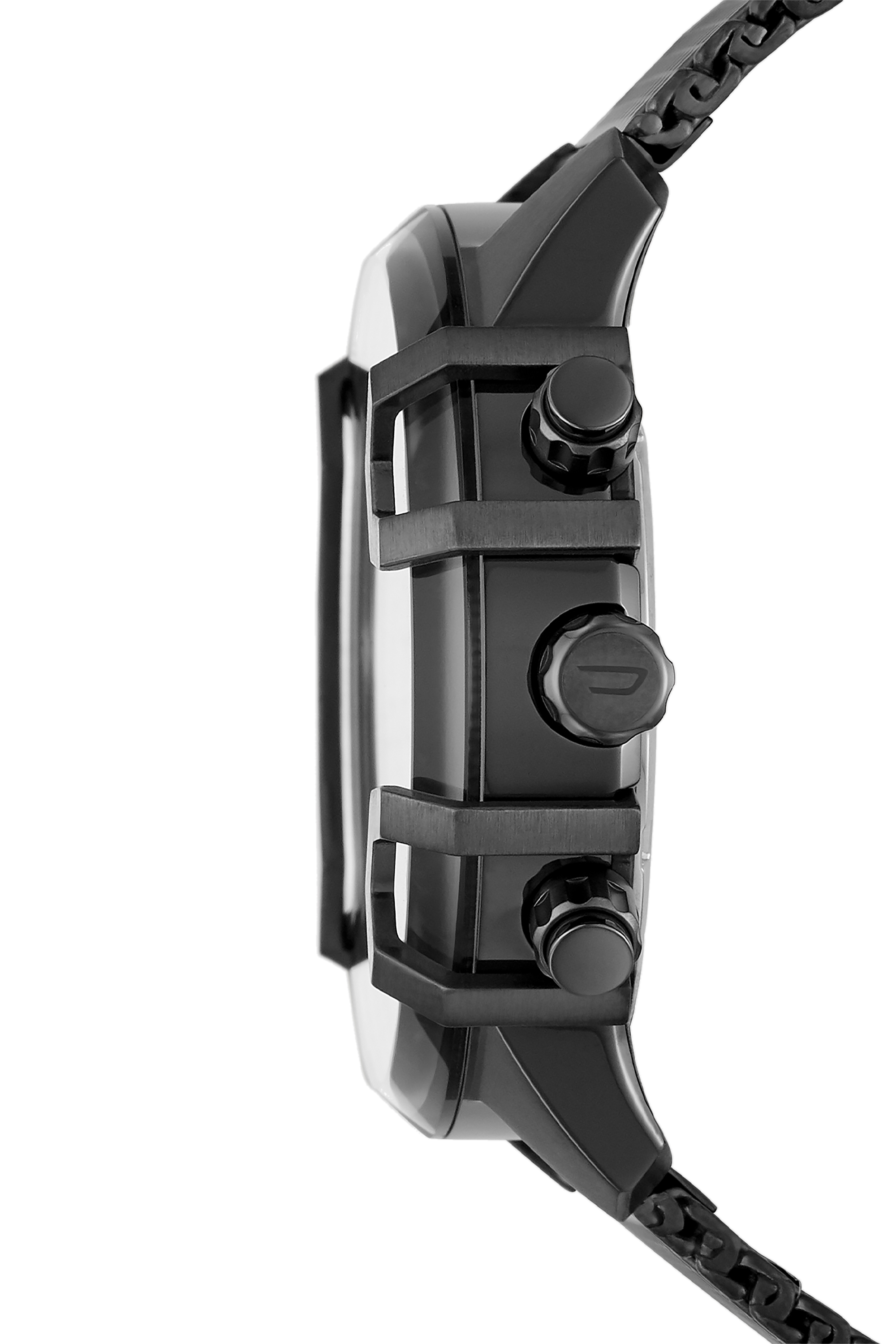 Diesel - DZ4536, Man's Griffed chronograph gunmetal stainless steel watch in Black - 3