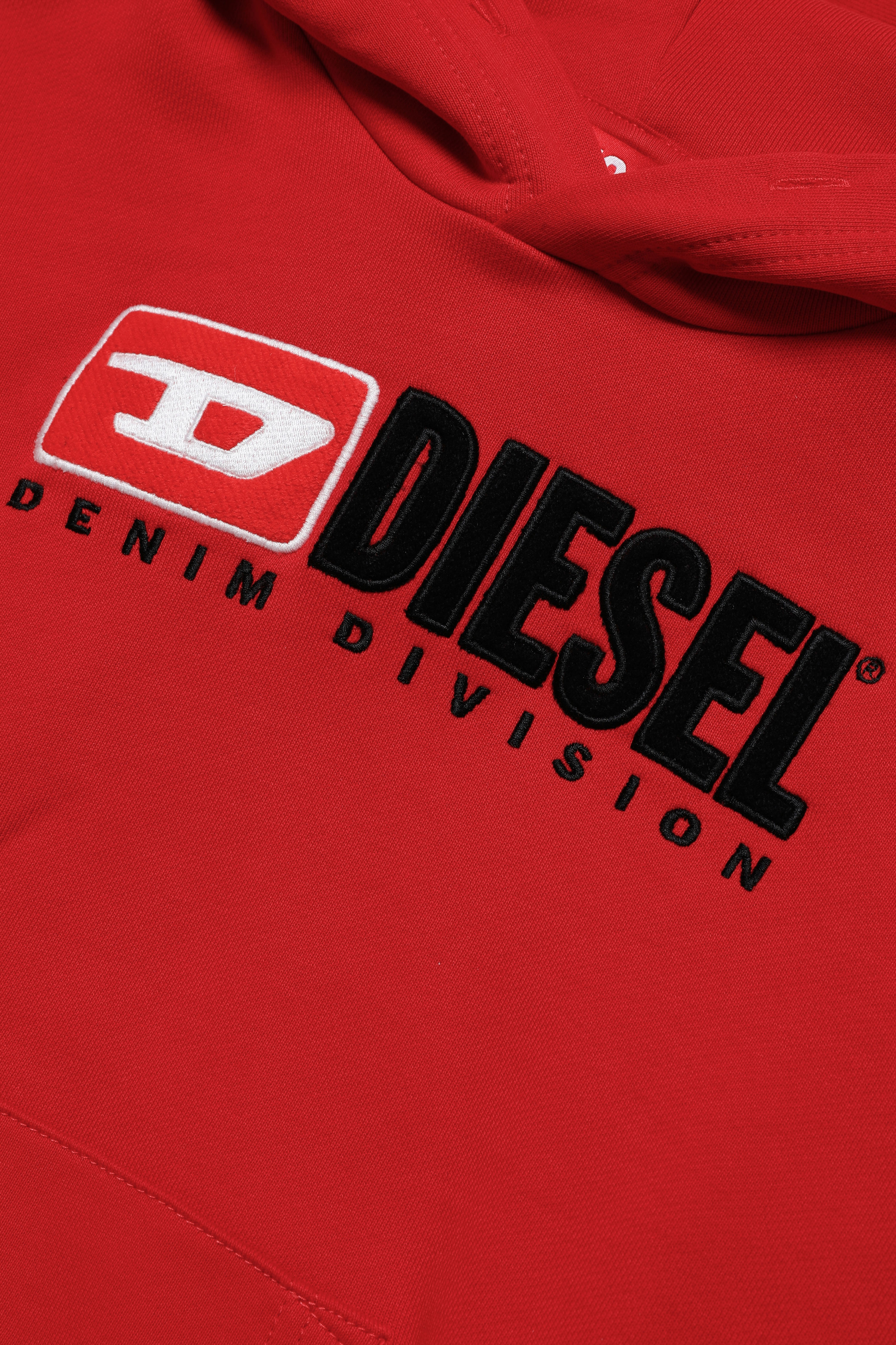 Diesel - SGINNDIVE OVER, Unisex's Sweatshirt with Diesel patches in Red - 3