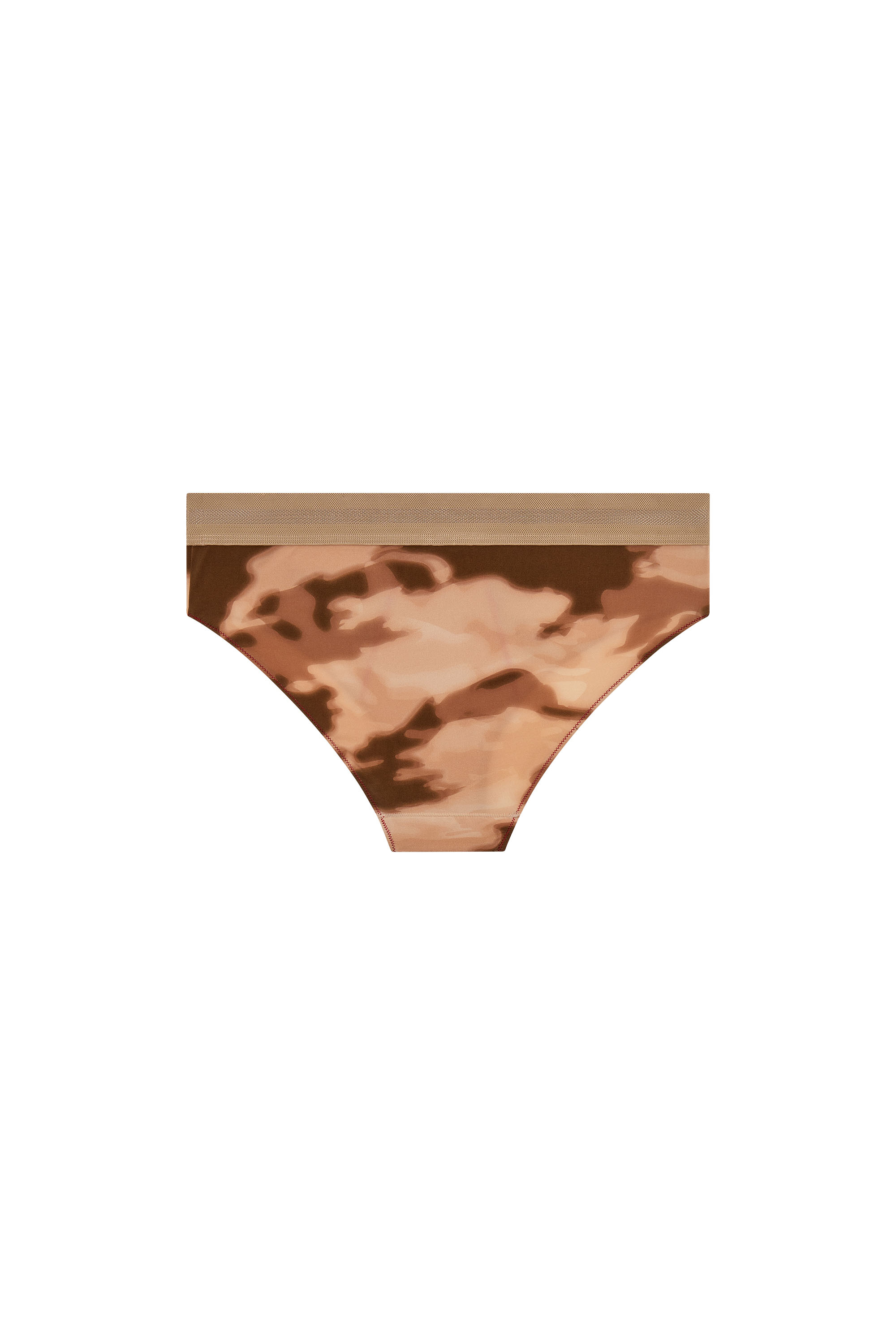 Diesel - UFPN-BLANCA-R, Woman's Camo briefs with rhinestone logo in Nude - 2