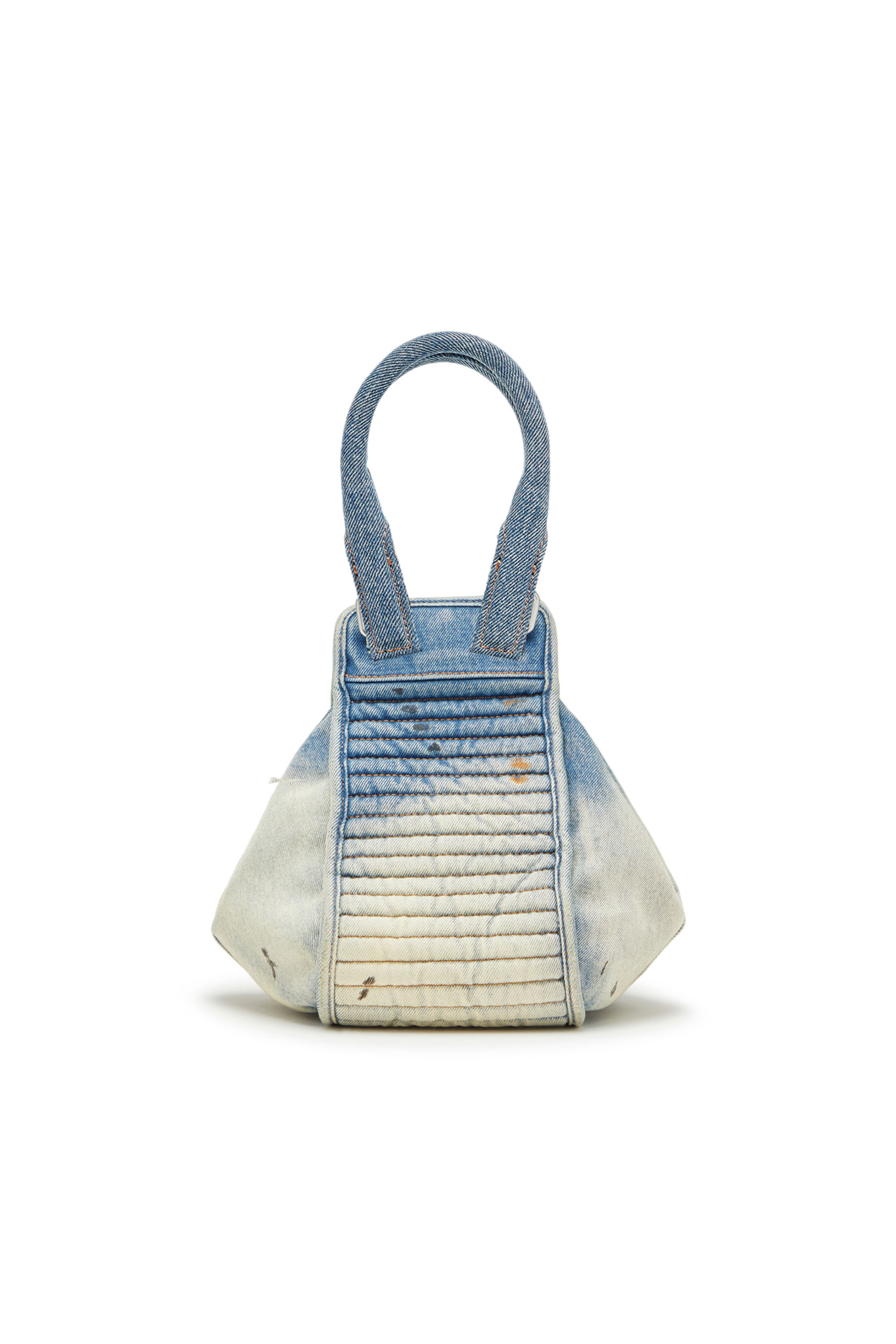 Diesel - D-VINA-S, Woman's D-Vina-S - Small slouchy bag in solarised denim in Blue - 2