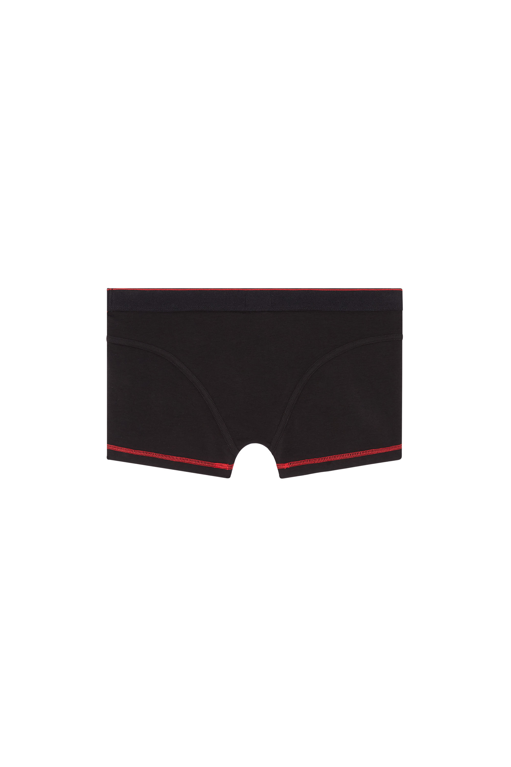 Diesel - UFPN-MYALLY, Woman's Boxer briefs with diagonal binding in Black - 2