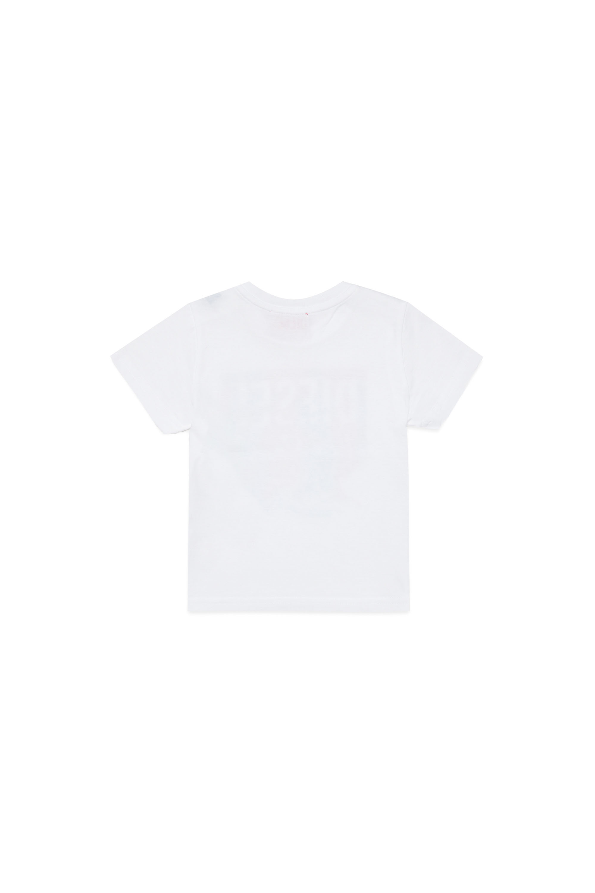 Diesel - TERCEDB, Unisex's T-shirt with fluid Diesel logo in White - 2