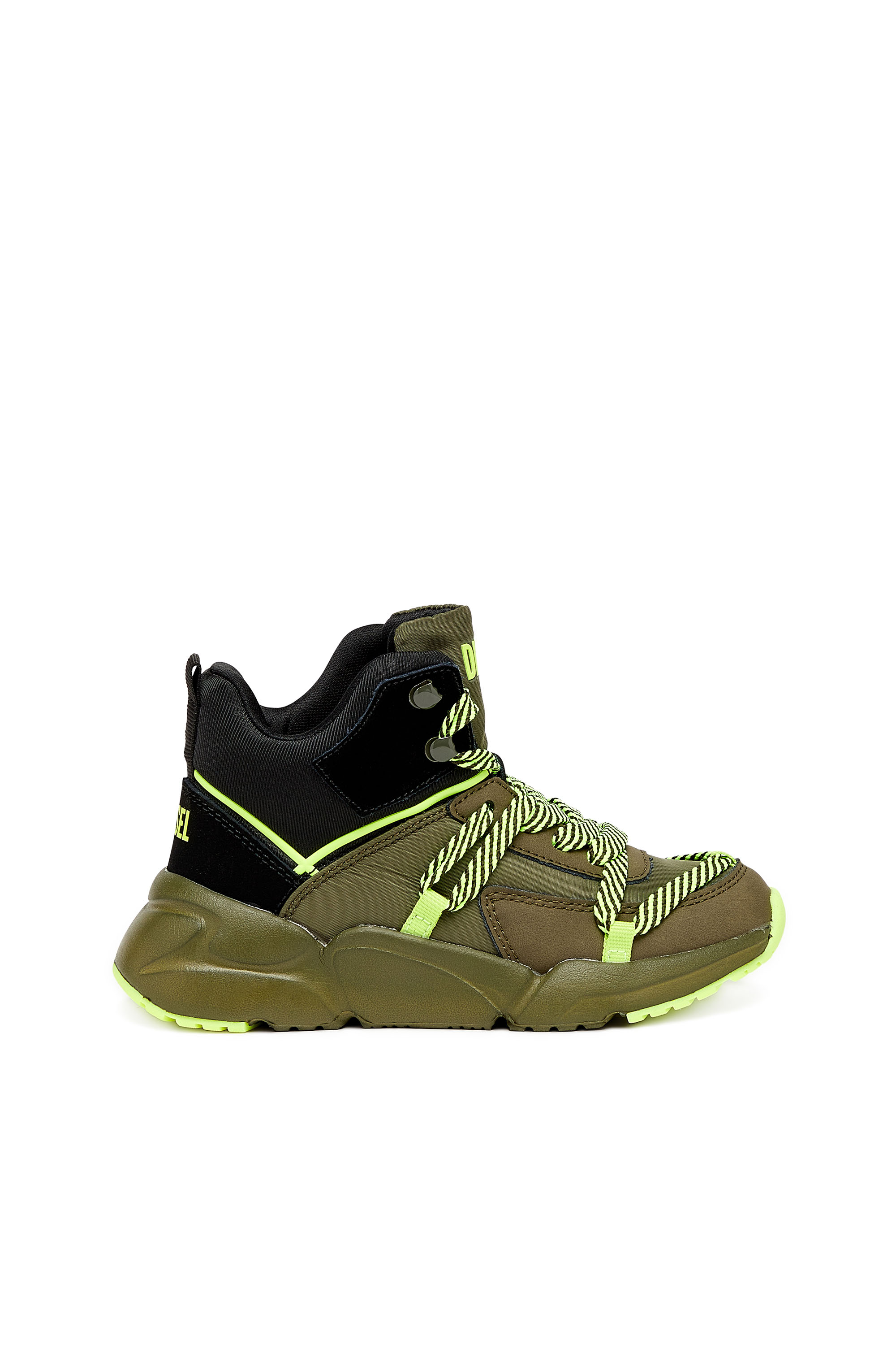 Diesel - S-MILLENIUM MC HK, Unisex's Hiking-style high-top sneakers in Military Green - 1