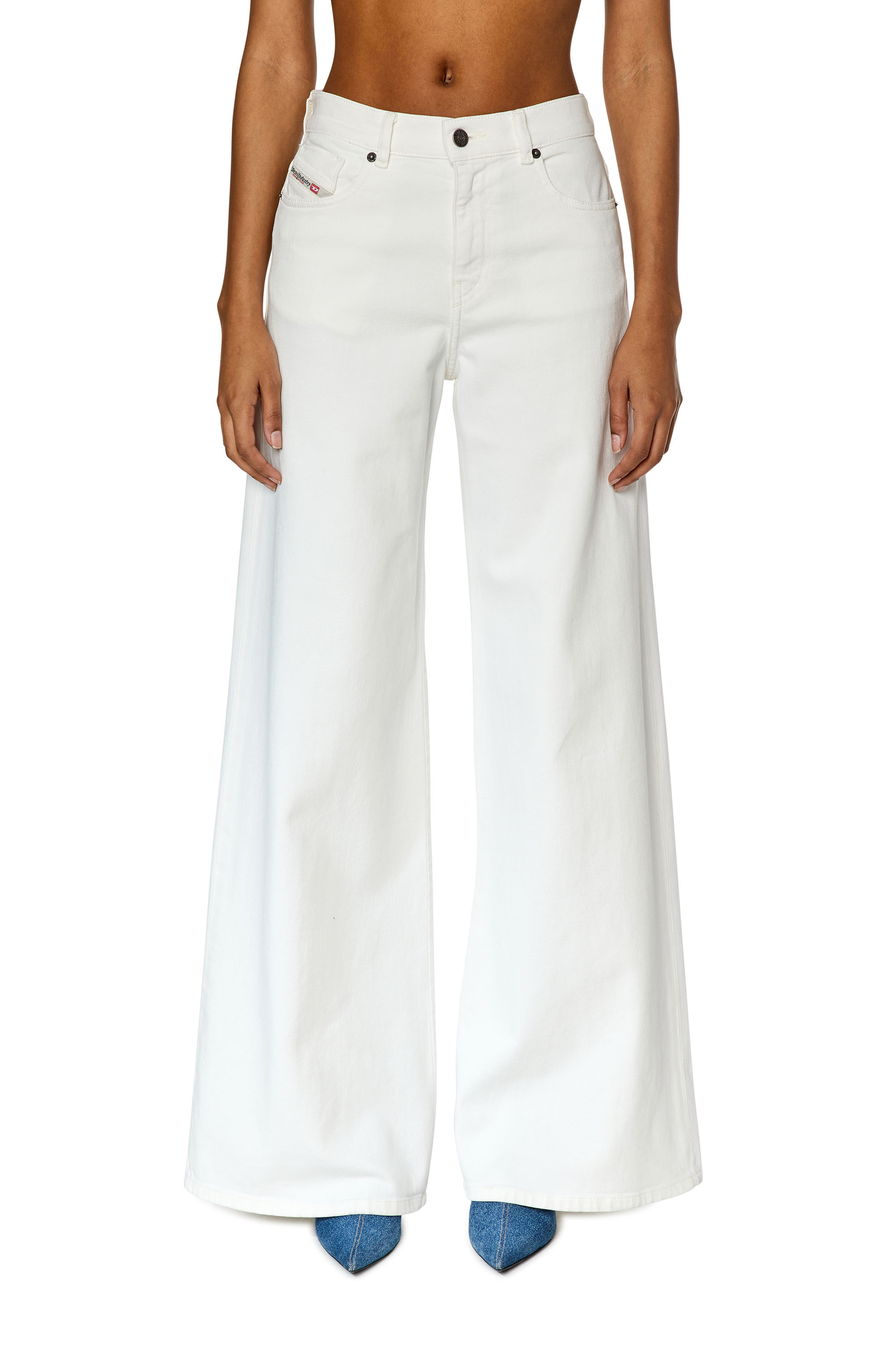 Diesel - Woman's Flare Jeans 1978 D-Akemi 09D63, White - 1
