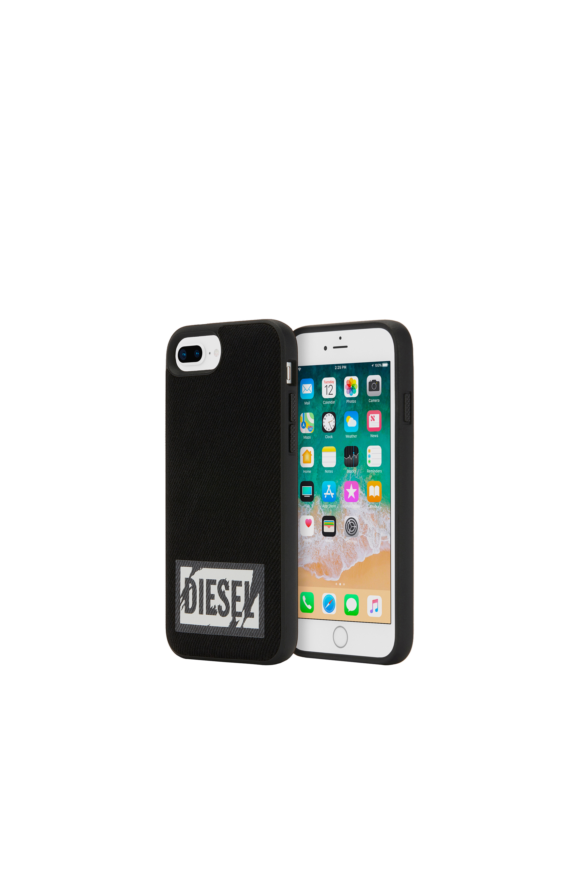Diesel - BLACK DENIM IPHONE 8 PLUS/7 PLUS/6S PLUS/6 PLUS CASE, Unisex's Black case, iPhone 8 Plus/7 Plus/6s Plus/6 Plus in Black - 1