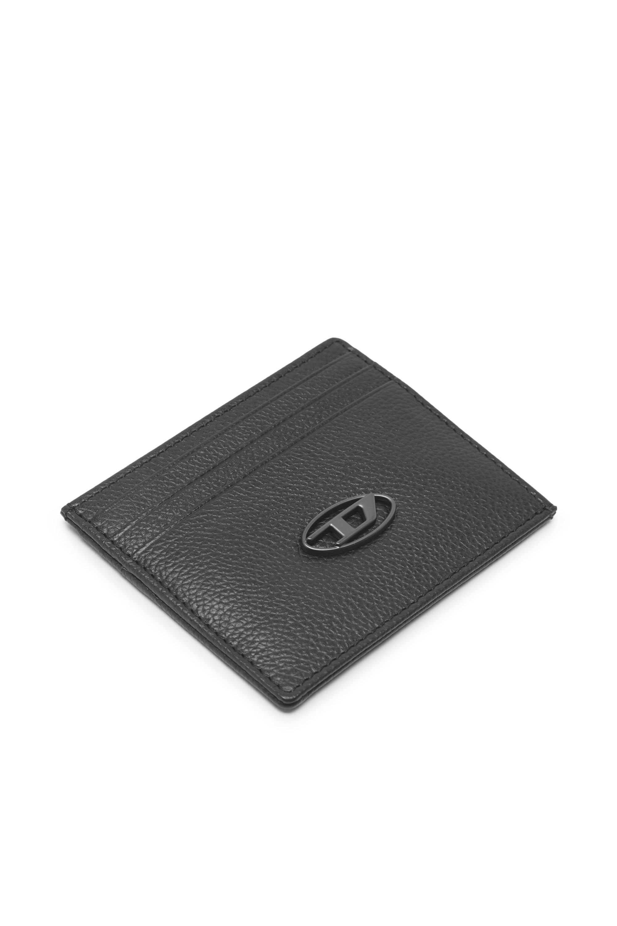 Diesel - CARD CASE, Man's Card case in grained leather in Black - 4