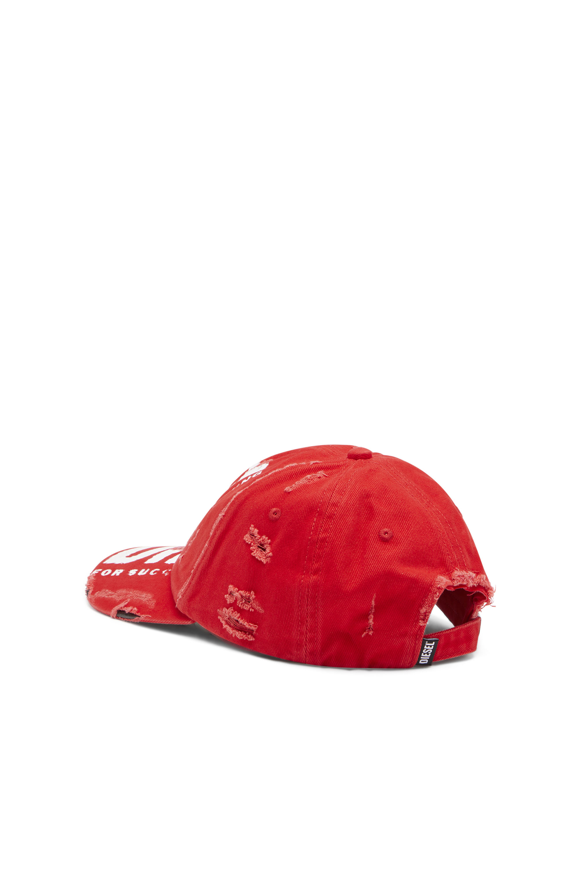 Diesel - C-EWAN, Unisex's Baseball cap with Diesel lettering in Red - 2