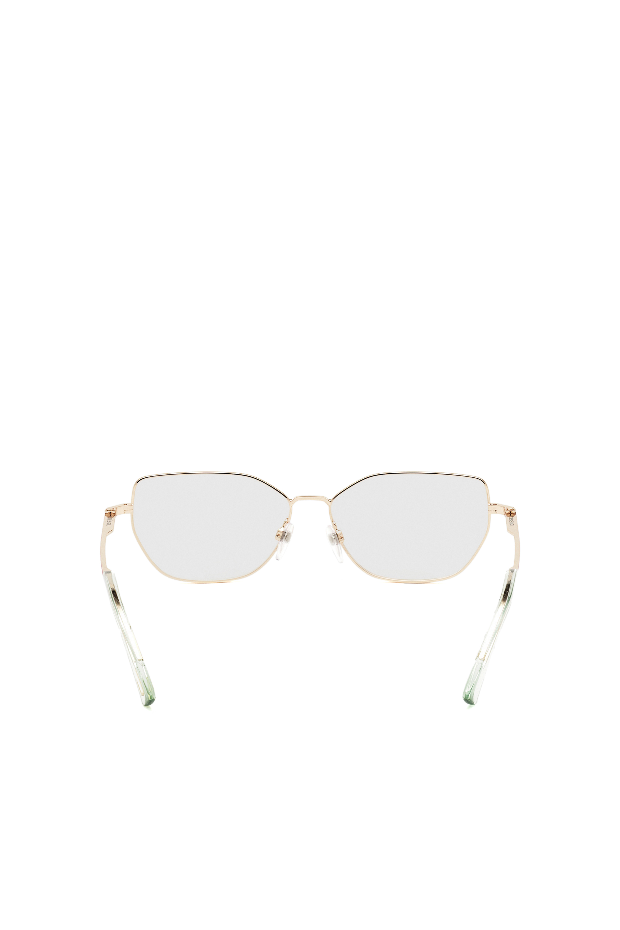 Diesel - DL5355, Woman's Metal cat-eye eyeglasses in Pink - 4