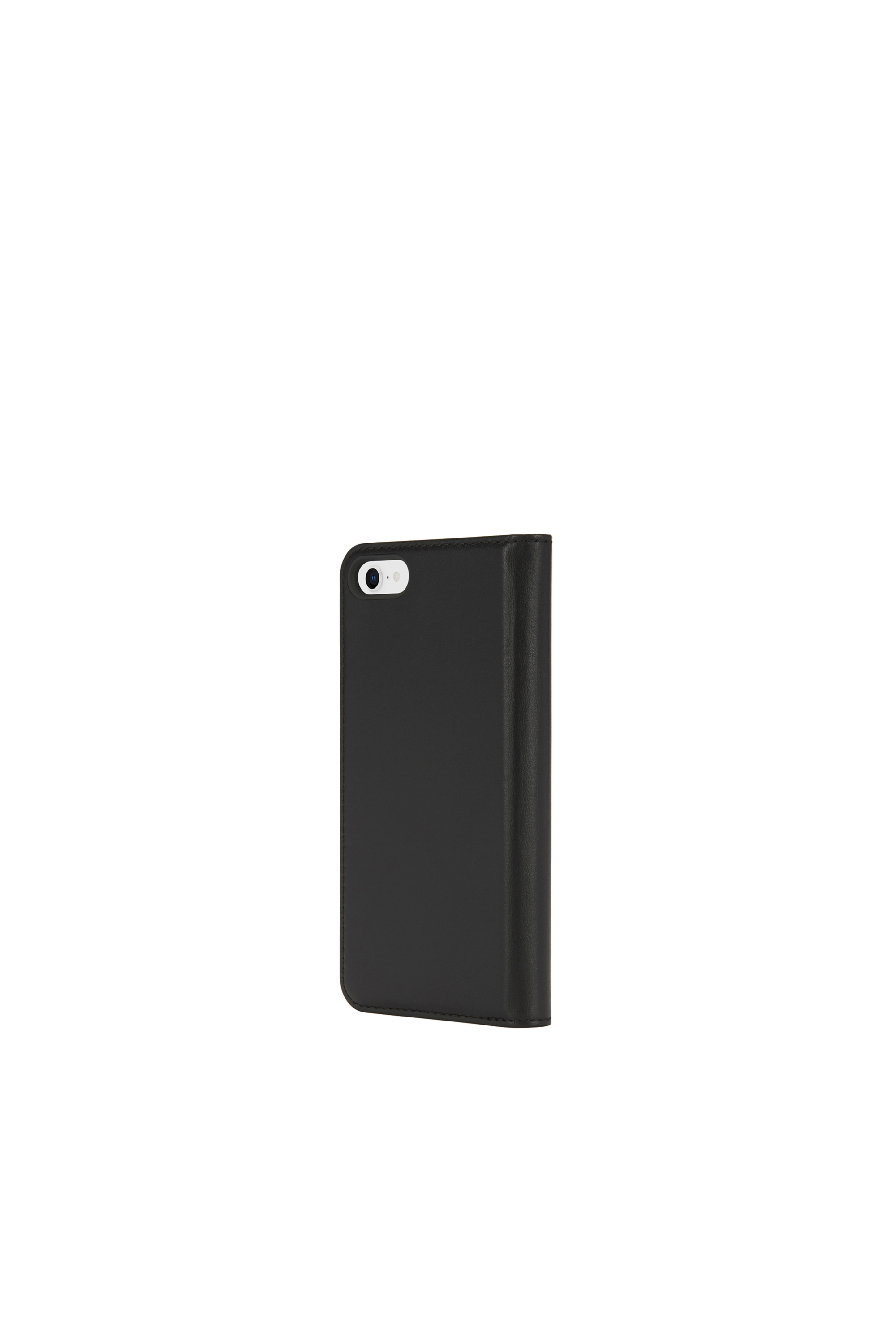 Diesel - SLIM LEATHER FOLIO IPHONE 8/7, Unisex's Slim leather folio with logo,  iPhone 8/7 in Black - 3
