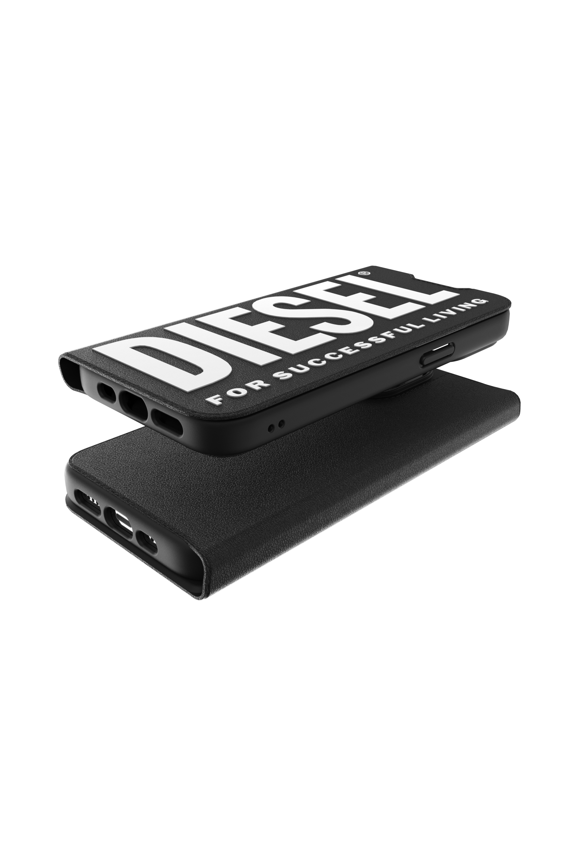 Diesel - 48274 BOOKLET CASE, Unisex's Moulded case core for iPhone 13/13Pro in Black - 3