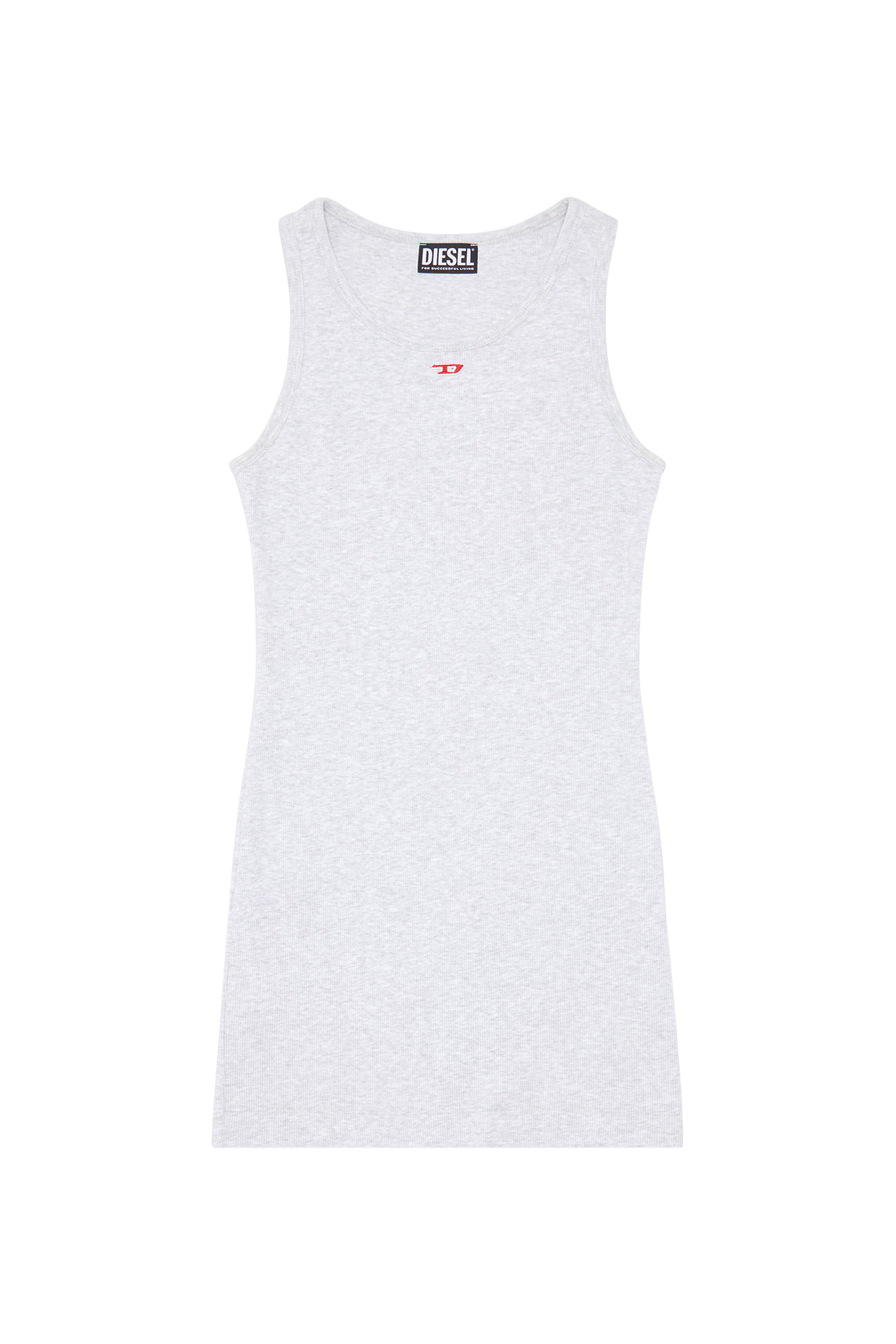Diesel - D-TANK-D, Woman's Tank dress with D logo in Grey - 2