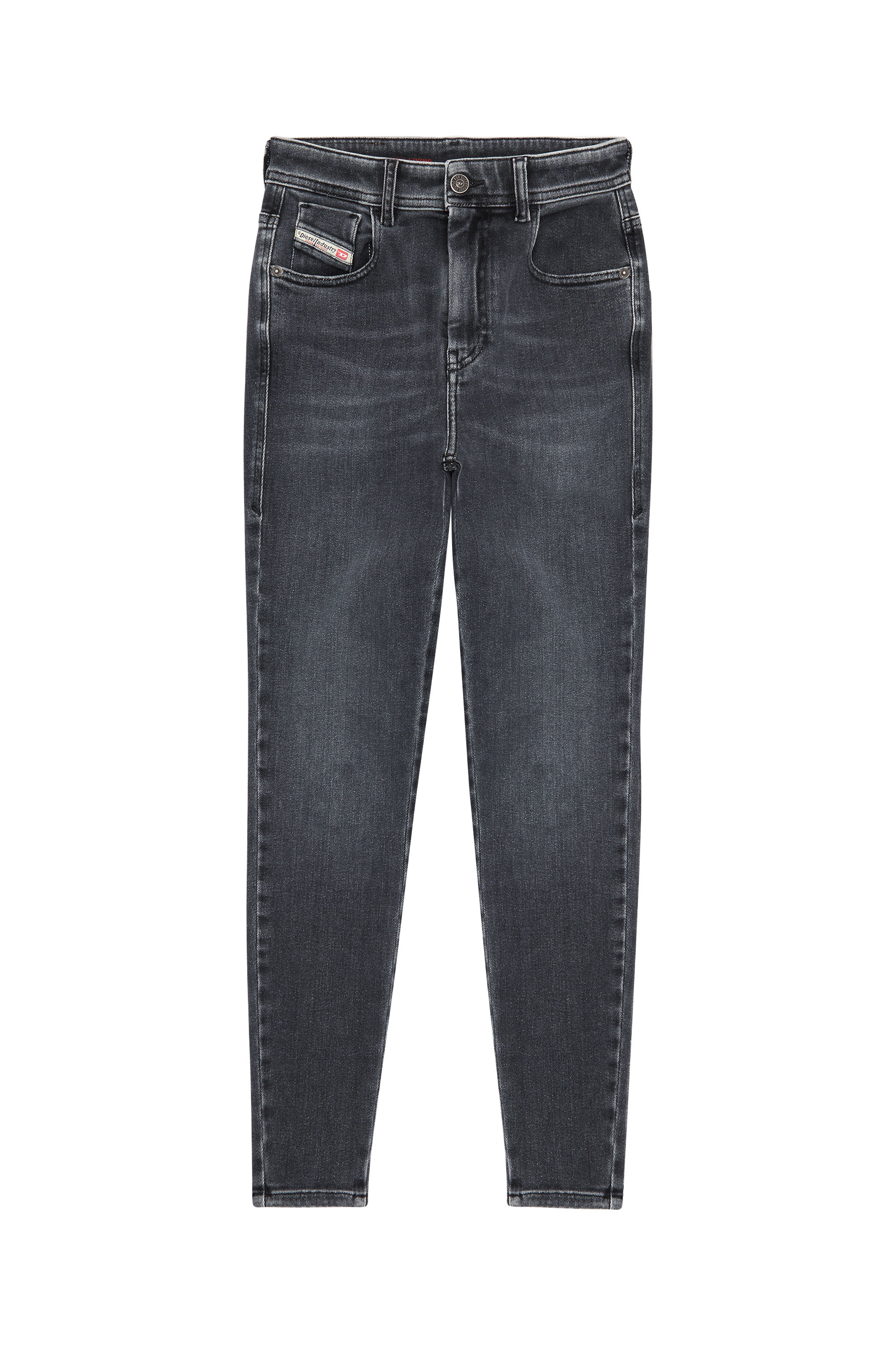 Diesel - Woman's Skinny Jeans 1984 Slandy-High 09D61, Black/Dark grey - 3