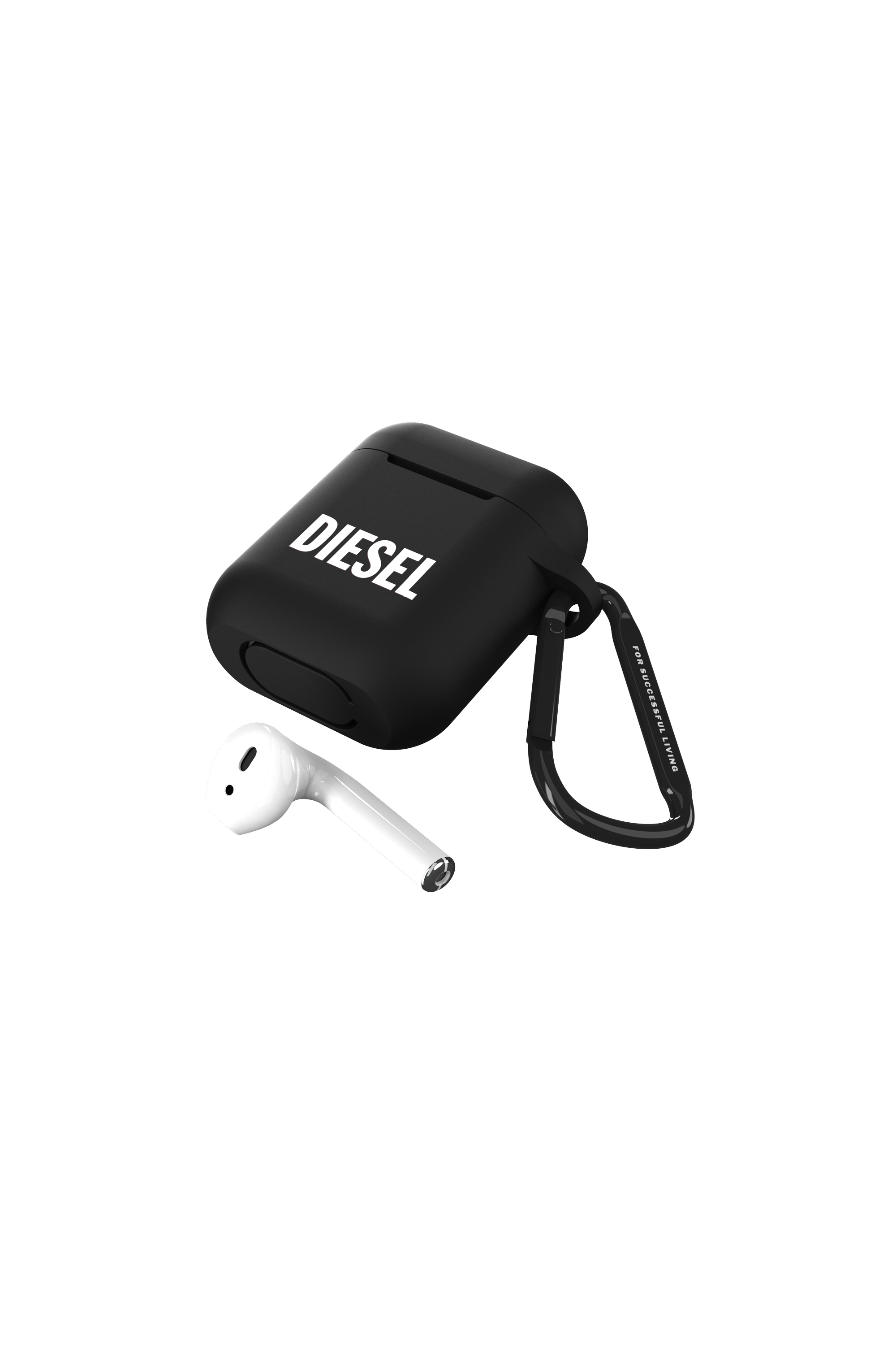Diesel - 45830 AIRPOD CASE, Unisex's Airpod case silicone  for AirPods in Black - 4
