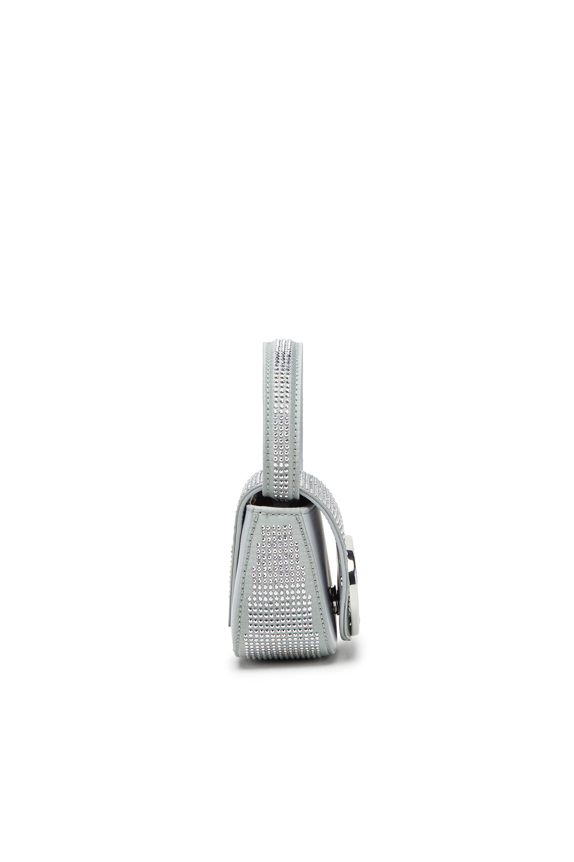 Diesel - 1DR XS, Woman's 1DR XS Cross Bodybag - Iconic mini bag in crystal satin in Silver - 3