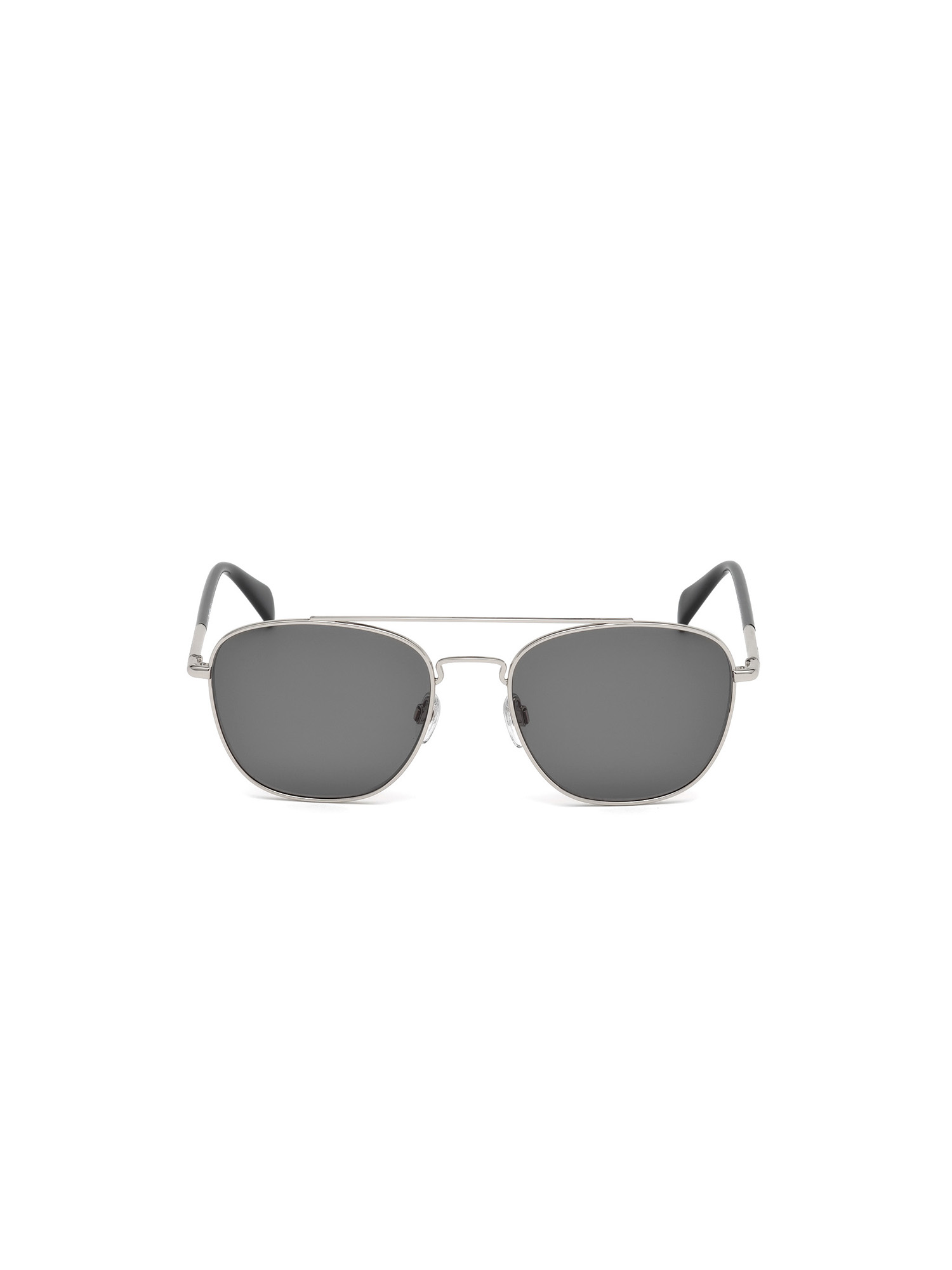 Diesel - DM0194, Man's Metal temple eyewear with double bridge in Silver - 2