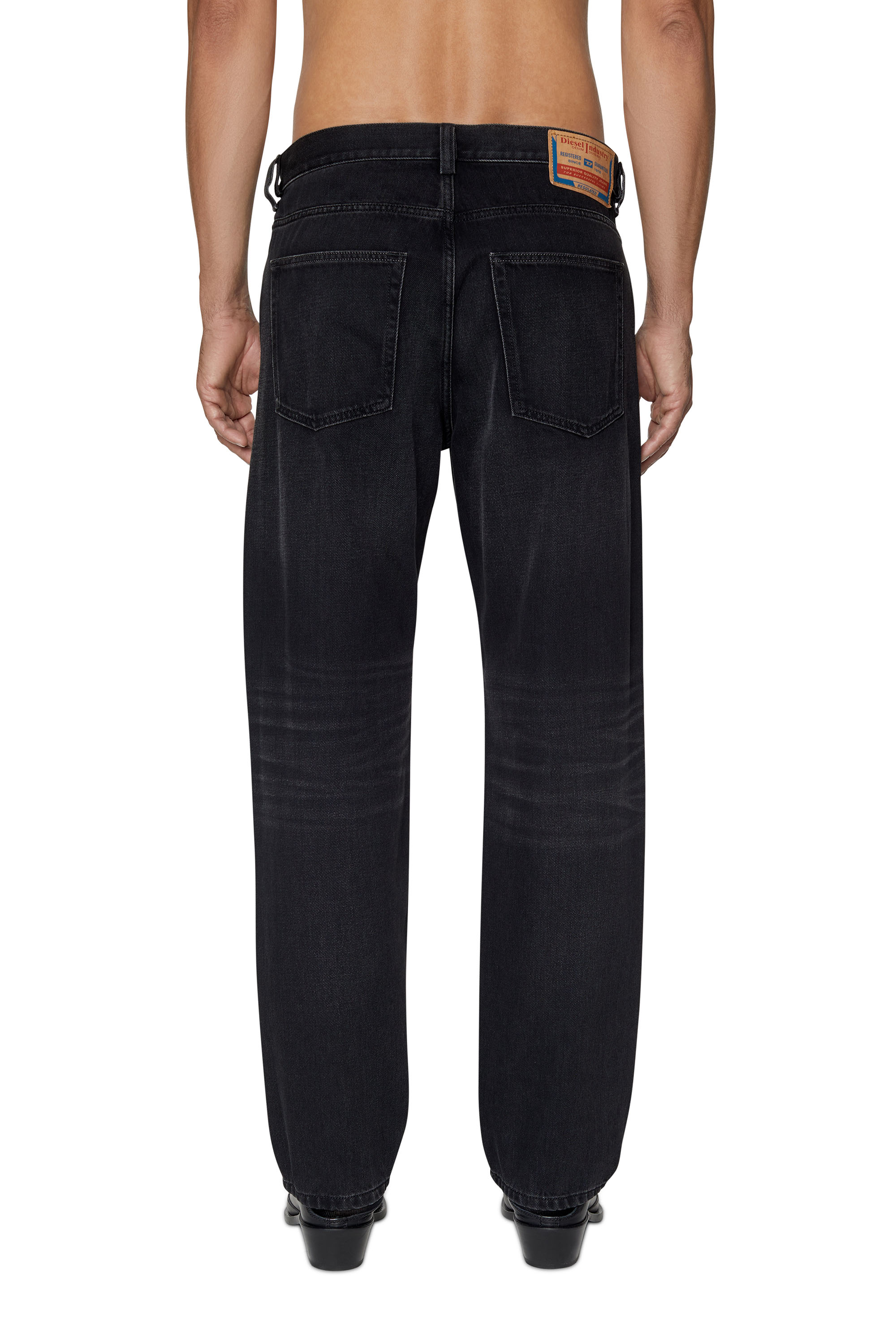 Diesel - Straight Jeans 2010 D-Macs 09B88, Man's Straight Jeans - 2010 D-Macs in Black/Dark grey - 4