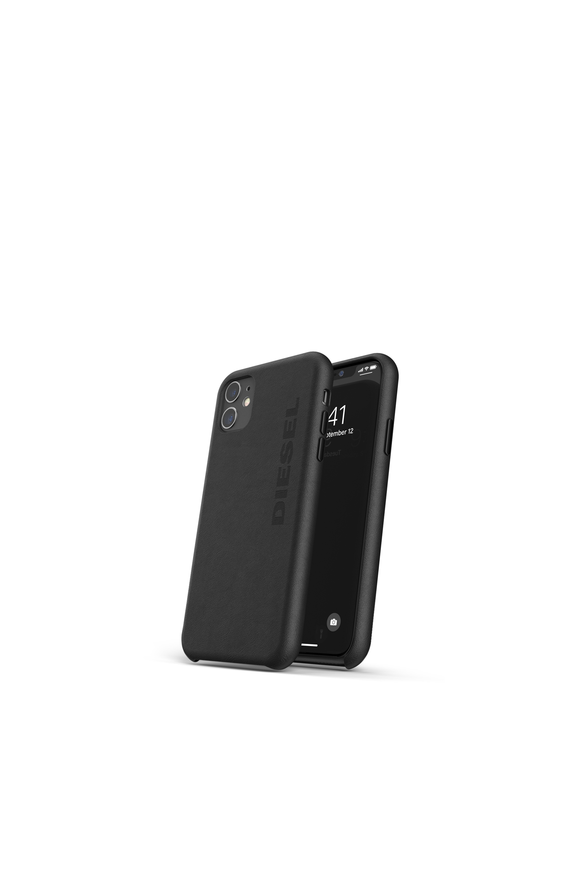 Diesel - 42001 STANDARD CASE, Unisex's Premium leather case for iPhone 11 in Black - 3