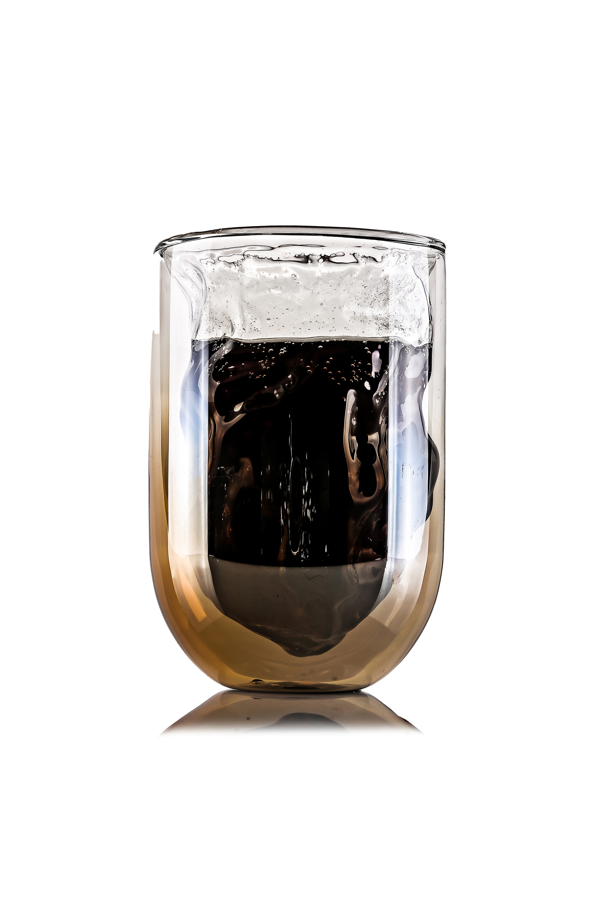 Diesel - 10935 COSMIC DINER, Unisex's Unique elegant glass, ø cm 8,5 / 3.4" in Honey - 2
