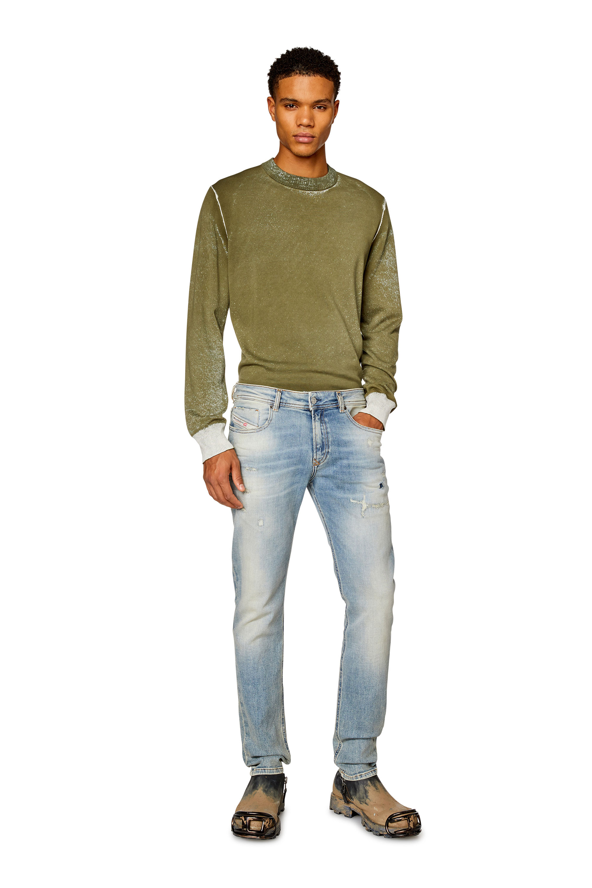 Diesel - Man's Skinny Jeans 1979 Sleenker E9C01, Light Blue - 2