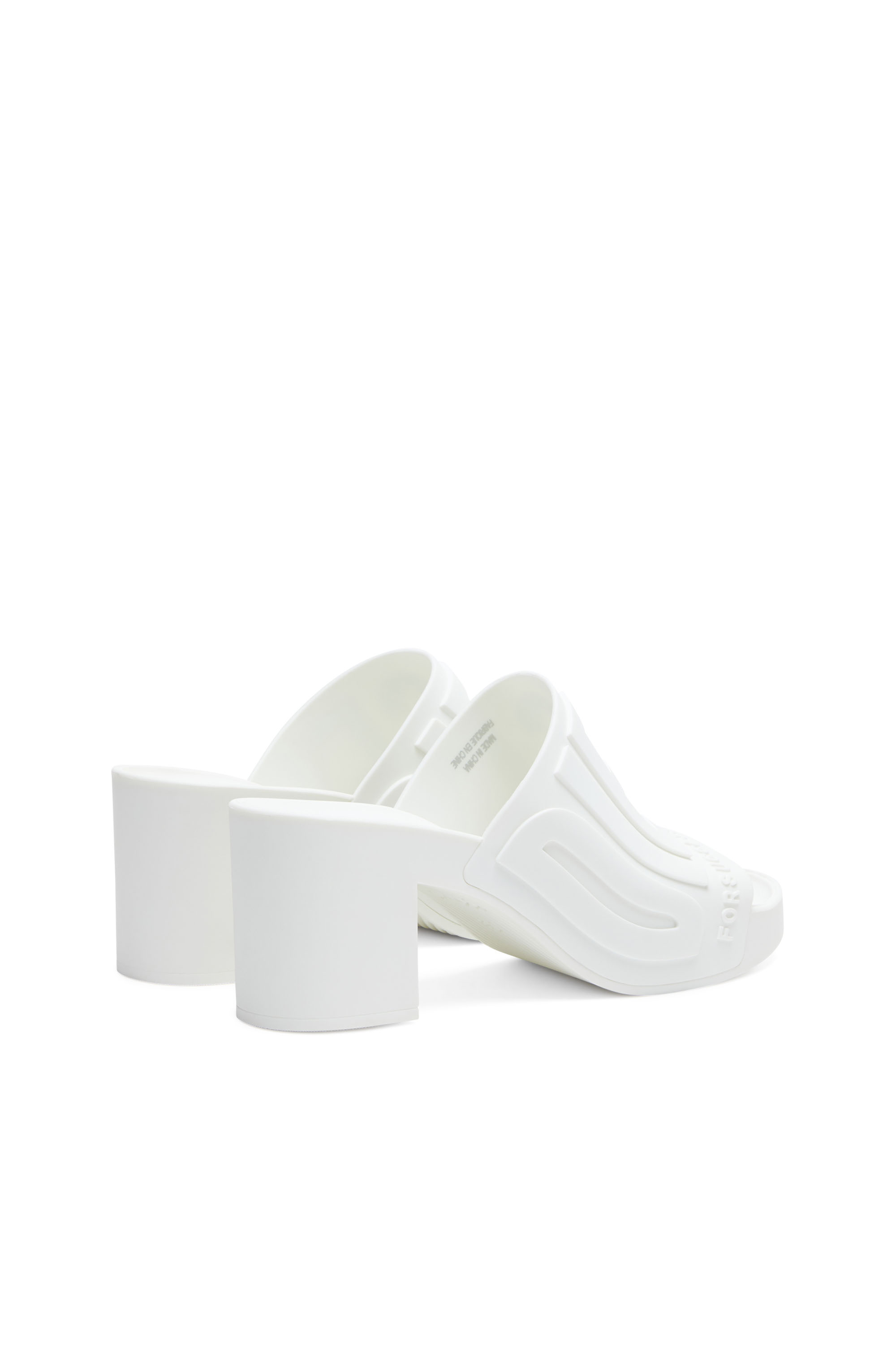 Diesel - SA-PAMELA H, Woman's Sa-Pamela-Heeled rubber pool slides in White - 3
