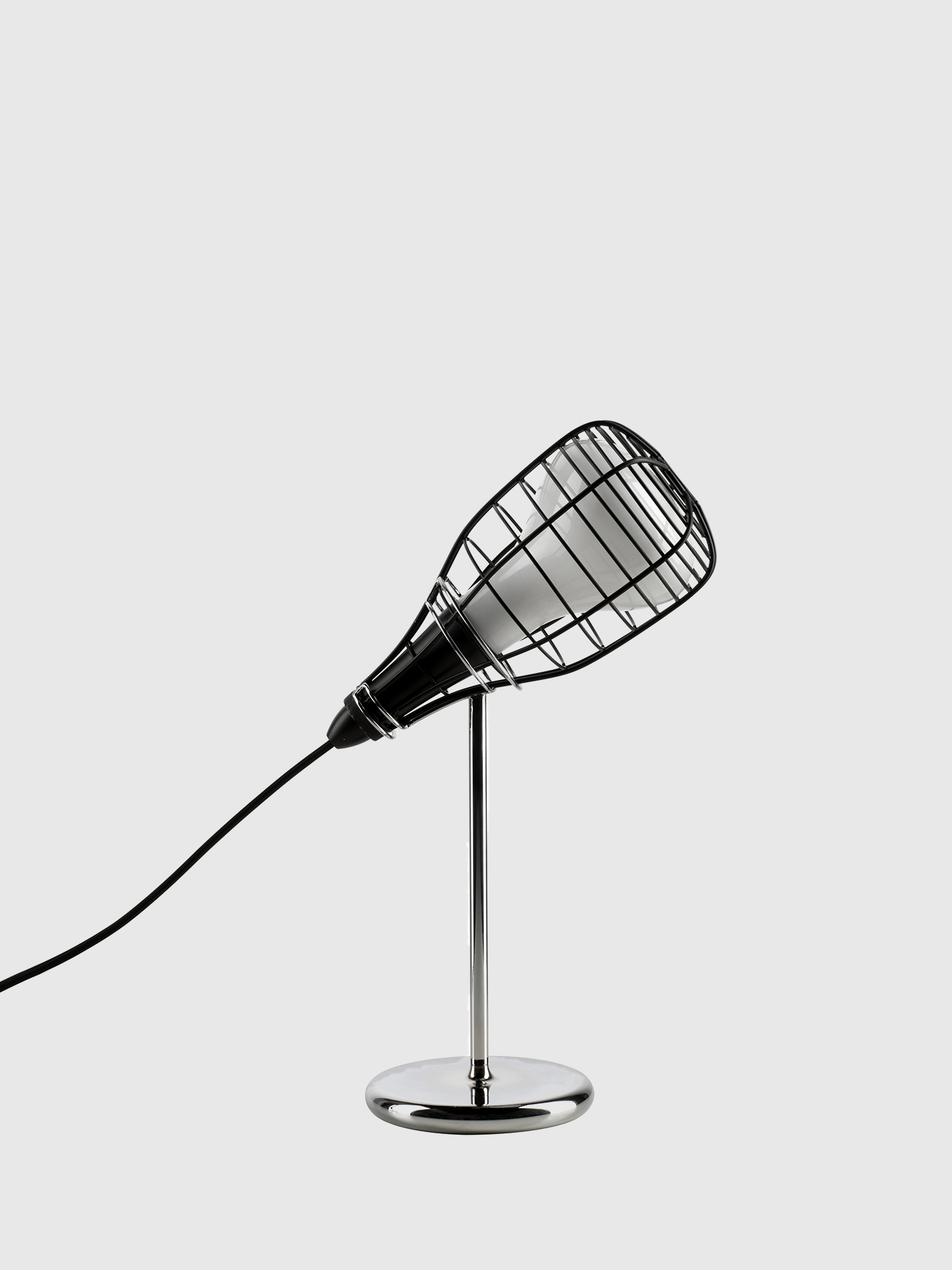 Diesel - CAGE MIC NERO, Unisex's Table lighting with a cage protaction in Black - 1