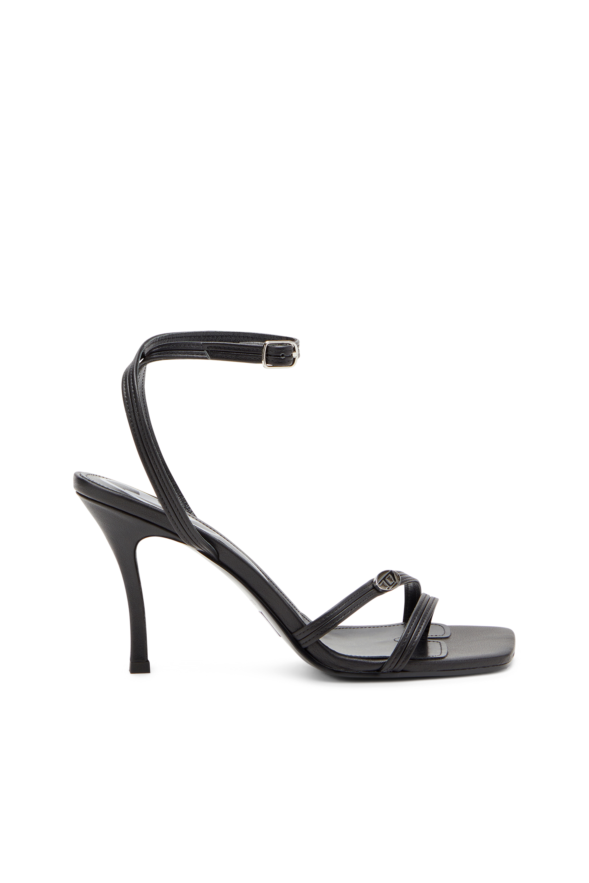 Diesel - D-VENUS SA, Woman's D-Venus-Strappy sandals in nappa leather in Black - 1