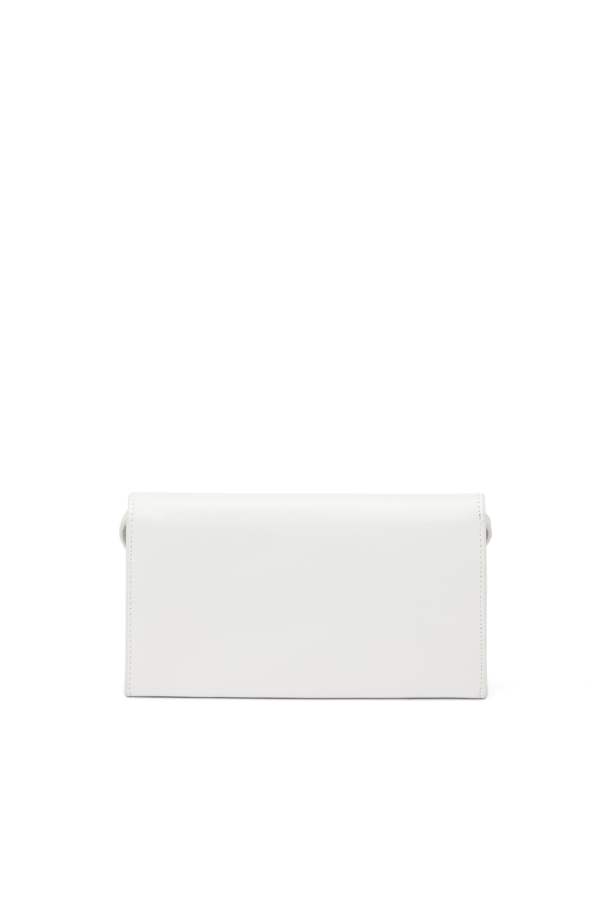 Diesel - CYGNUS, Woman's Leather wallet purse with logo plaque in White - 2