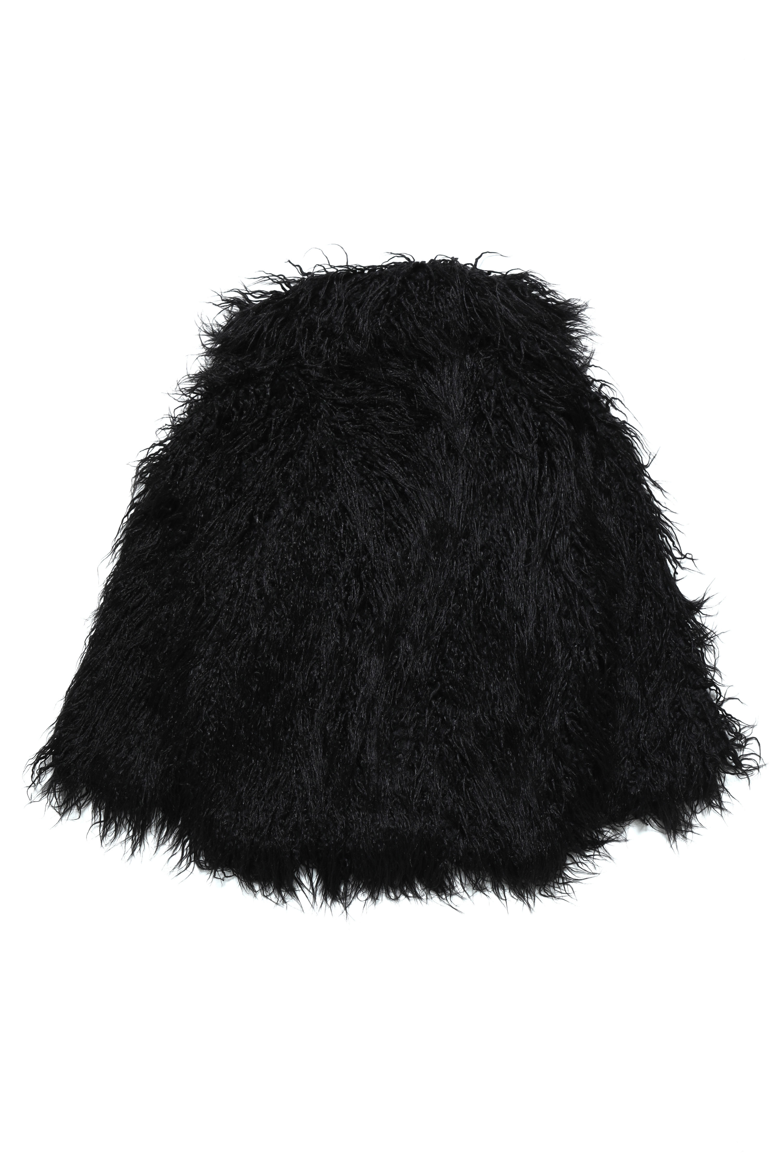 Diesel - JRIPI, Woman's Long-hair jacket with maxi lapels in Black - 2