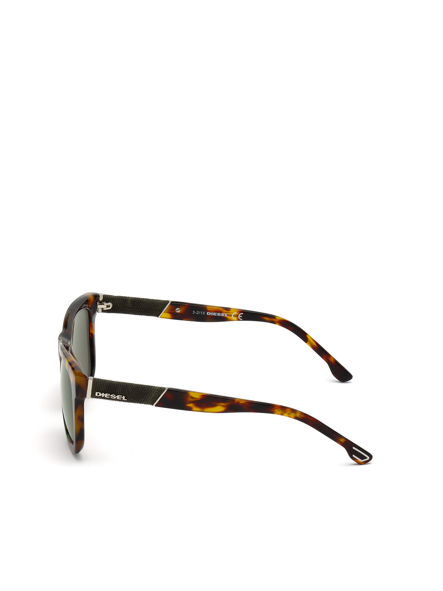 Diesel - DM0050, Man's Eyewear with unique denim insert in Brown - 1