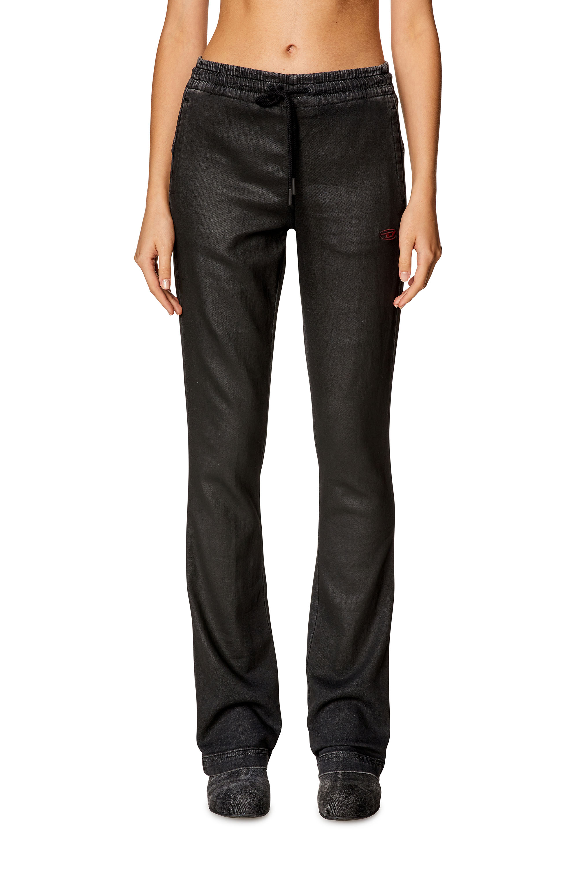 Diesel - Woman's Bootcut 2069 D-Ebbey Joggjeans® 068HU, Black/Dark grey - 1