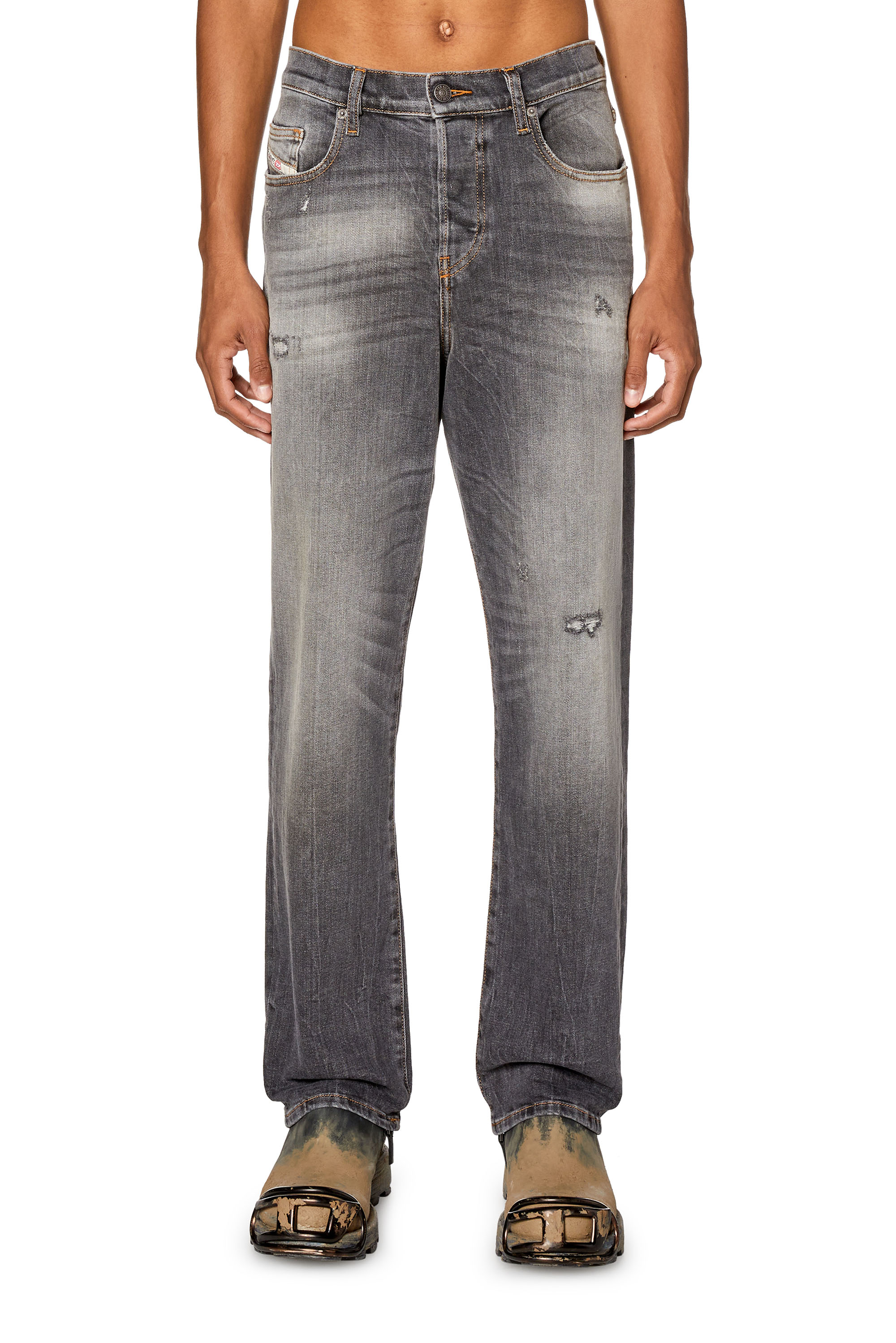 Diesel - Man's Straight Jeans 2020 D-Viker 09G21, Black/Dark grey - 1