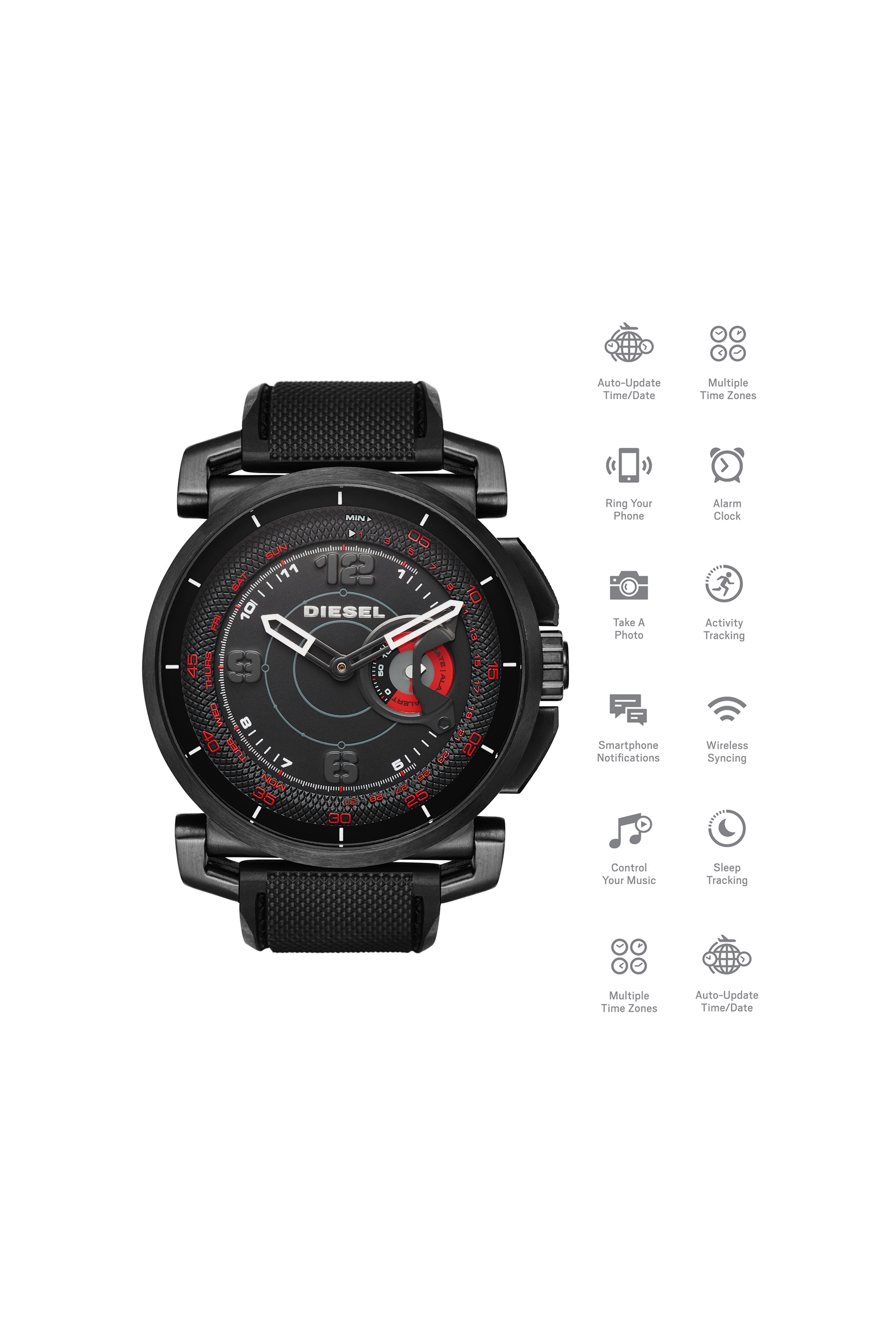 Diesel - DT1006, Man's Black hybrid smartwatch in Black - 1