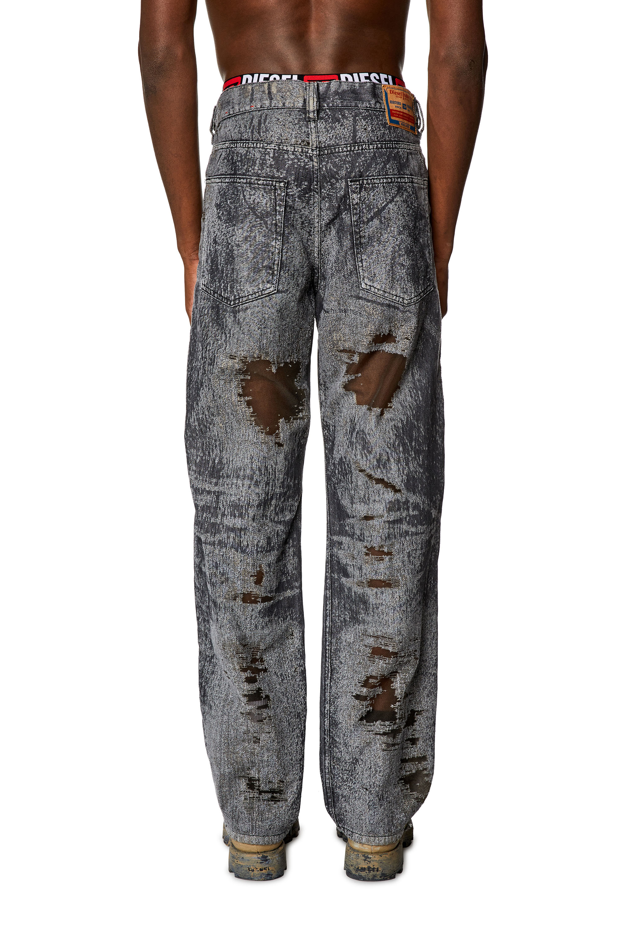 Diesel - Man's Straight Jeans 2010 D-Macs 007T7, Black/Dark grey - 4