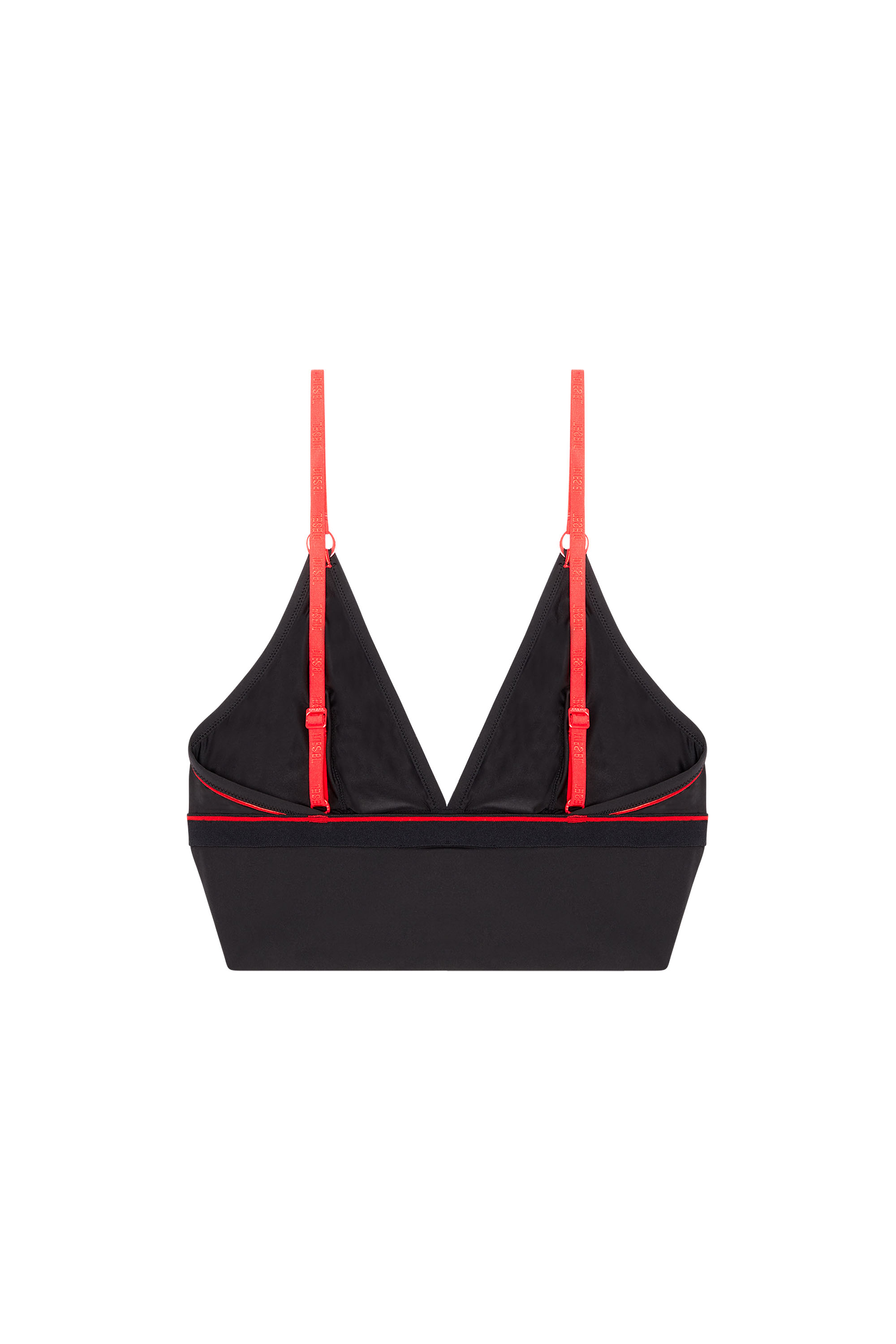 Diesel - UFTK-SHANA, Woman's Long-cut bralette with D patch in Pink - 2