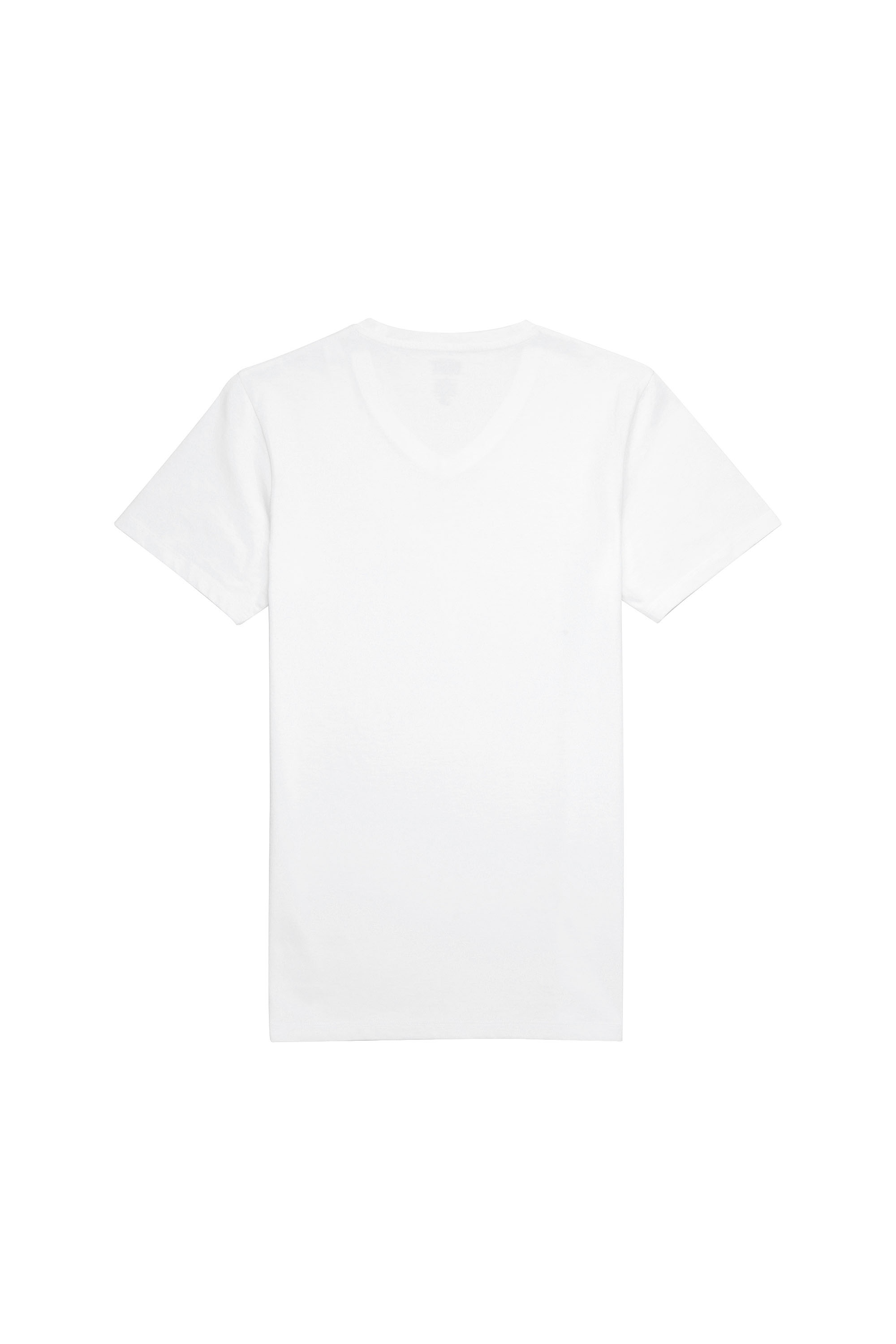Diesel - UMTEE-MICHAEL-TUBE-TWOPACK, Man's Two-pack V-neck T-shirts with logo print in White - 3