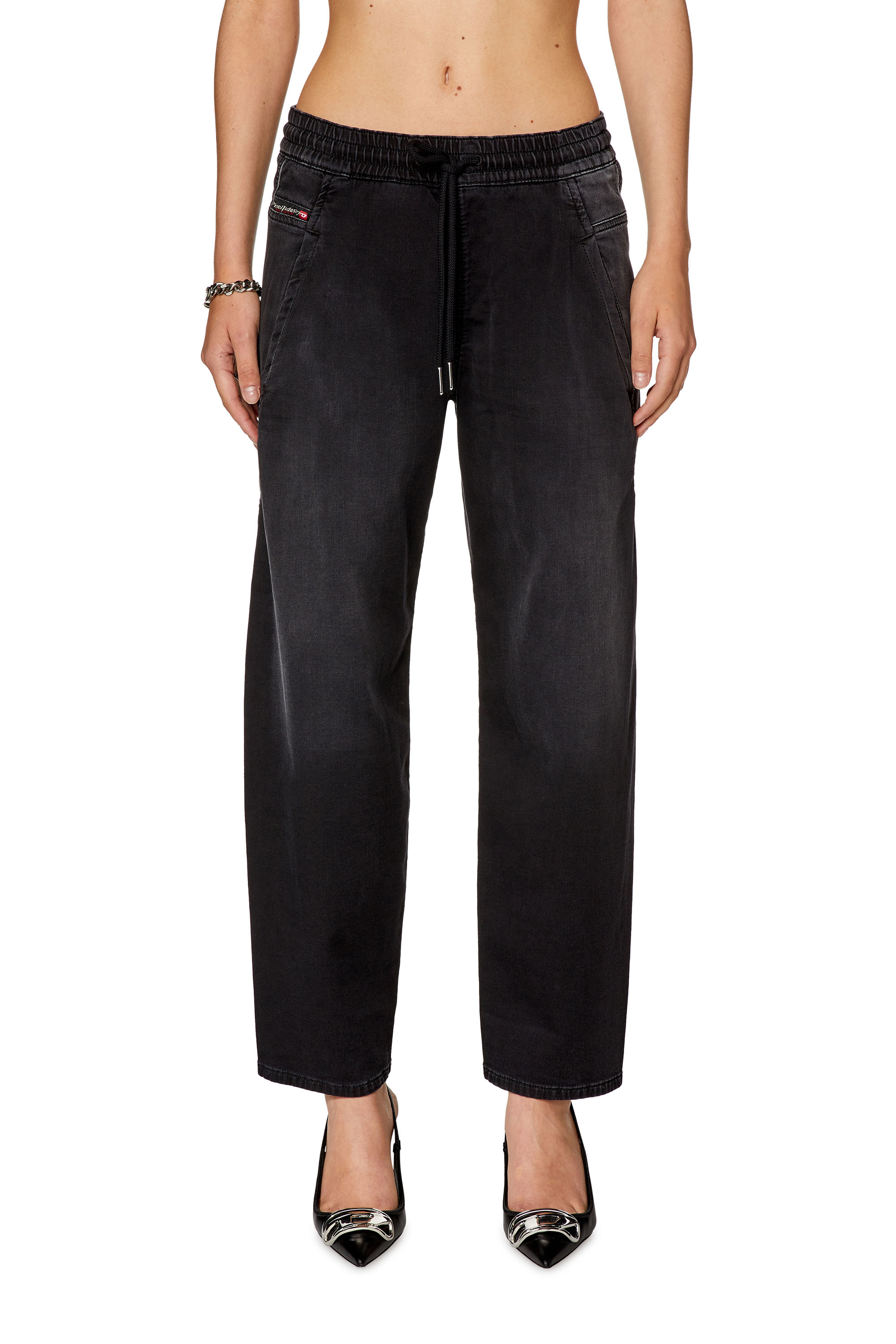 Diesel - Woman's Boyfriend 2031 D-Krailey Joggjeans® 068EC, Black/Dark grey - 1