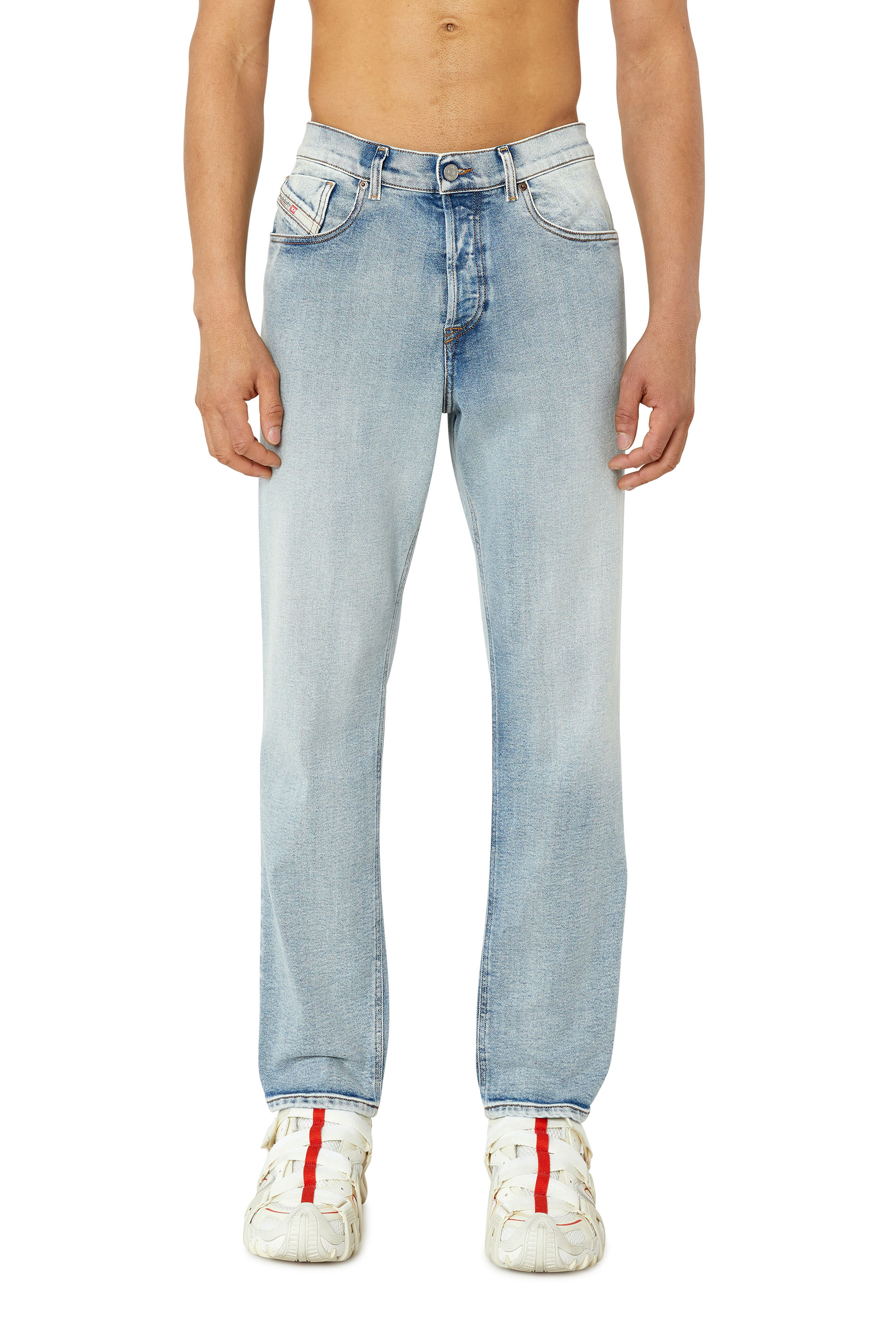 Diesel - Tapered Jeans 2005 D-Fining 9C08L, Man's Tapered Jeans - 2005 D-Fining in Light Blue - 1