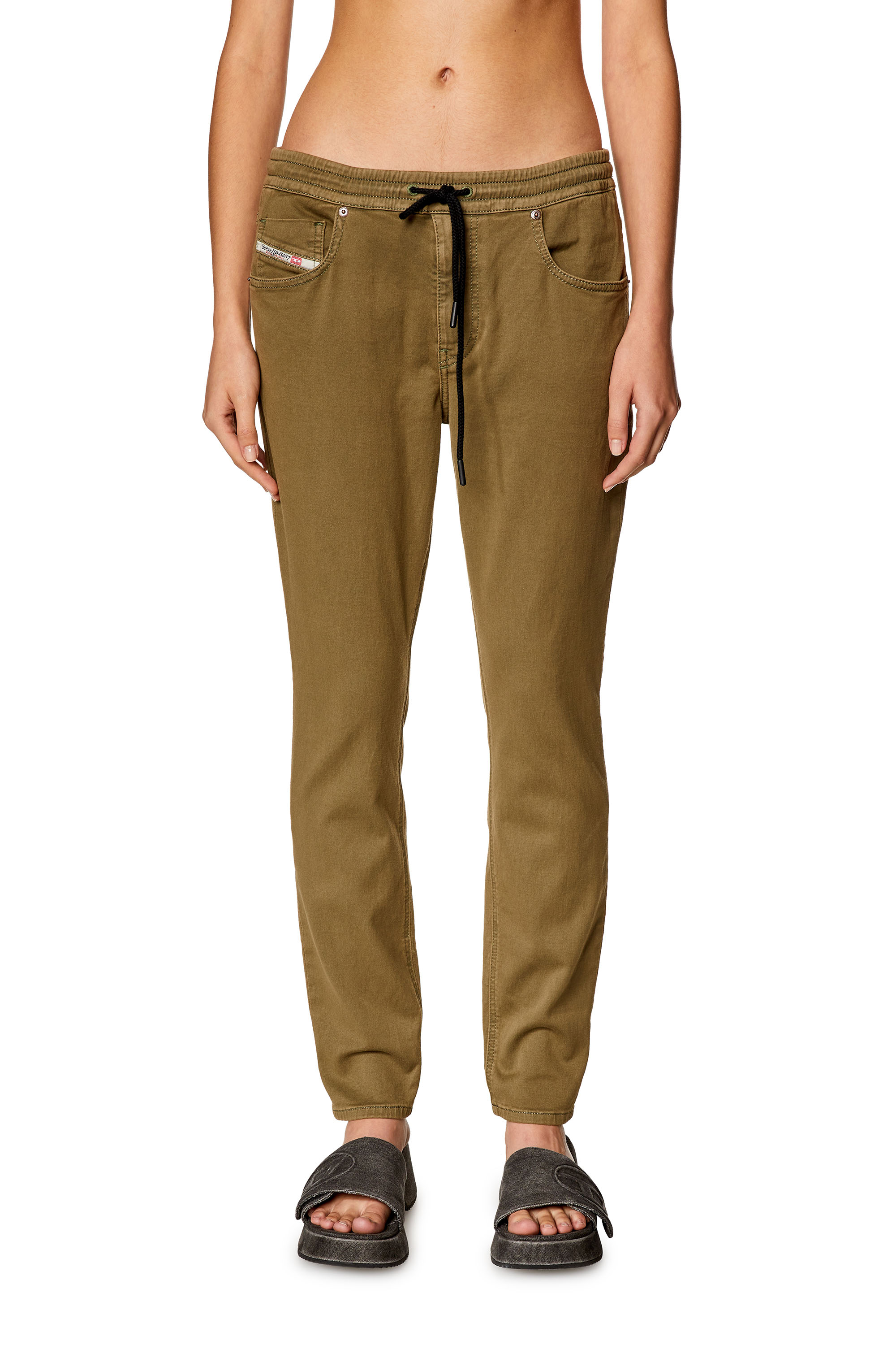 Diesel - Woman's Regular 2031 D-Krailey Joggjeans® 068DY, Military Green - 1
