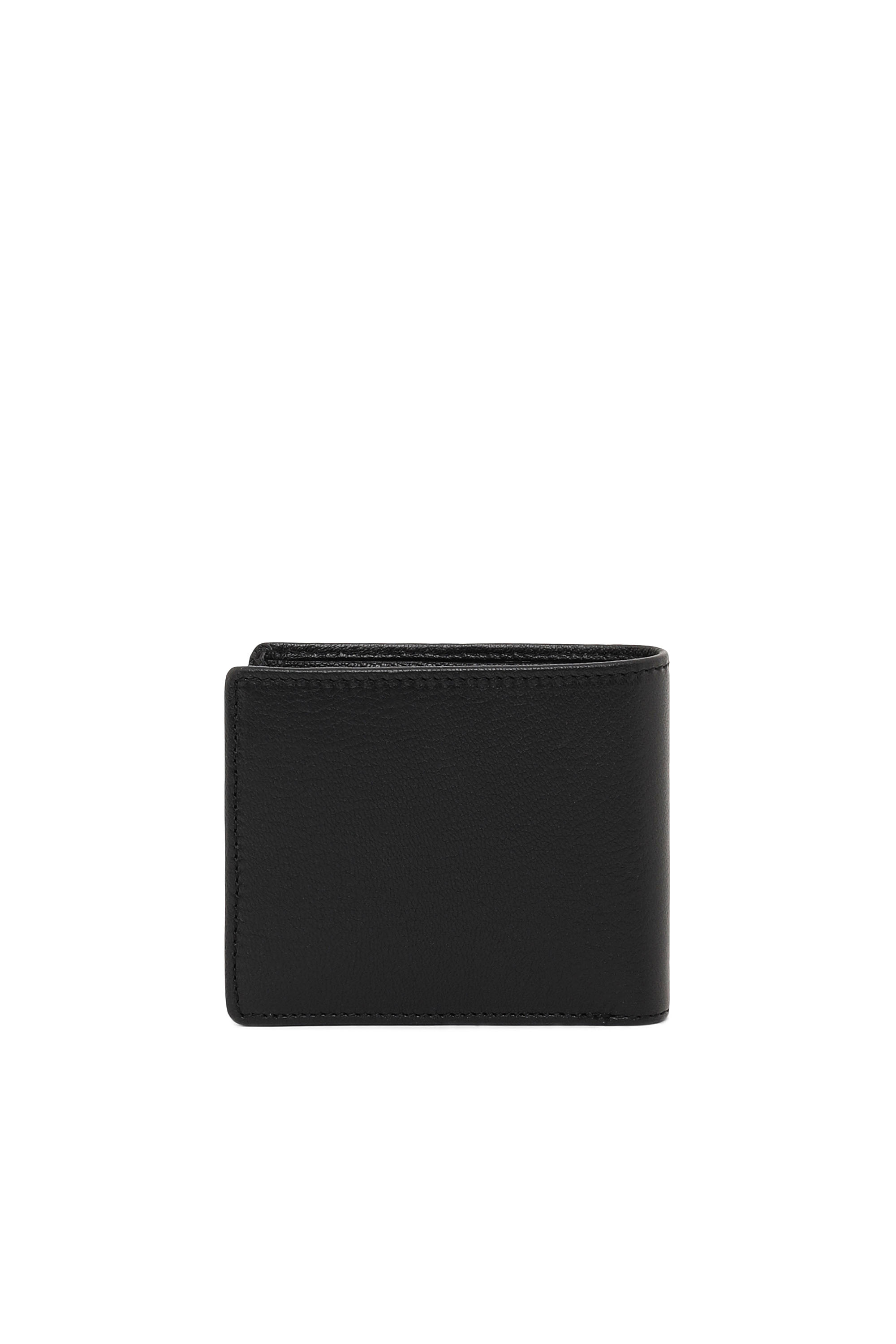 Diesel - HIRESH S, Man's Bi-fold wallet in leather in Black - 2