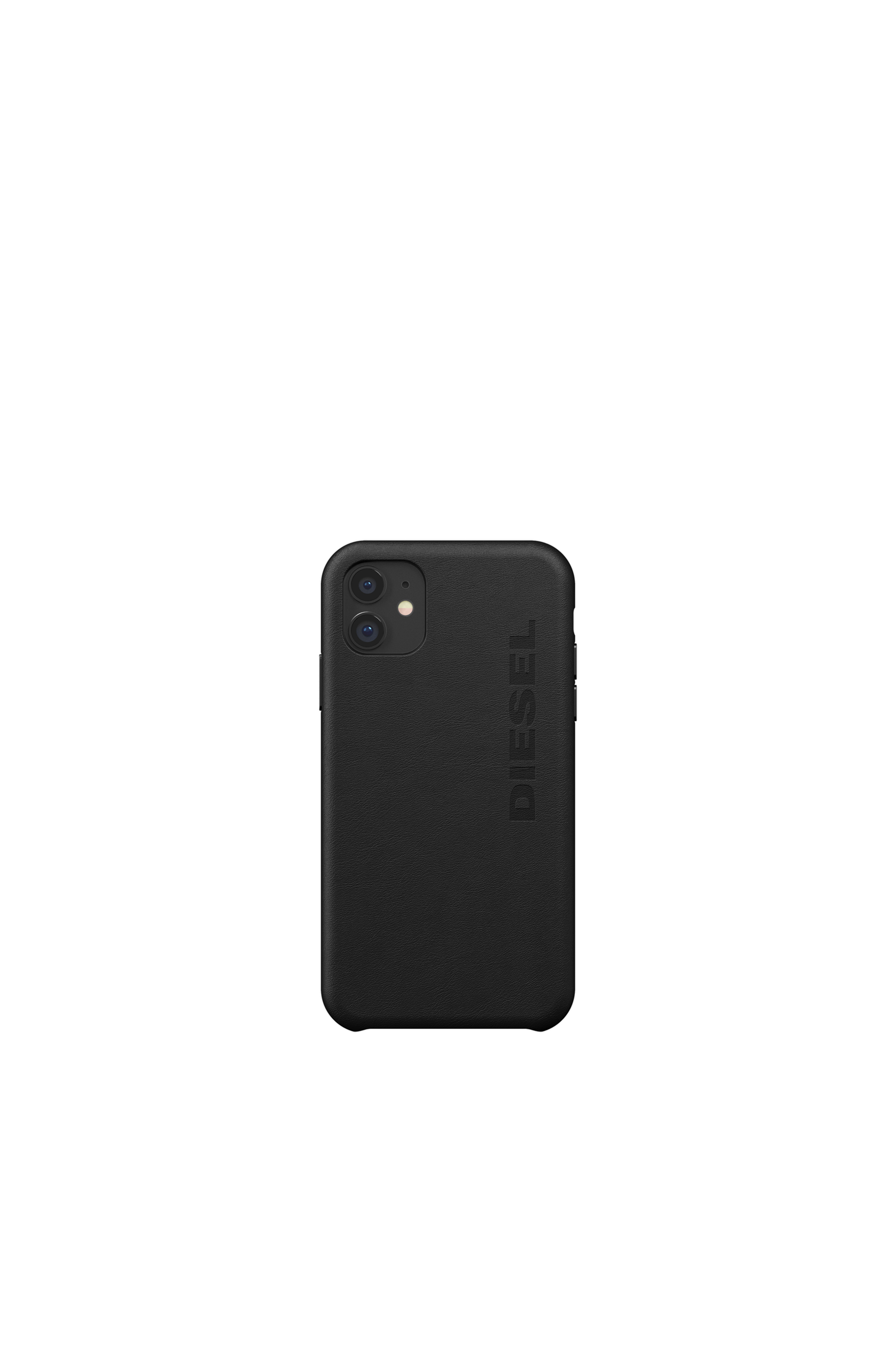 Diesel - 42001 STANDARD CASE, Unisex's Premium leather case for iPhone 11 in Black - 2