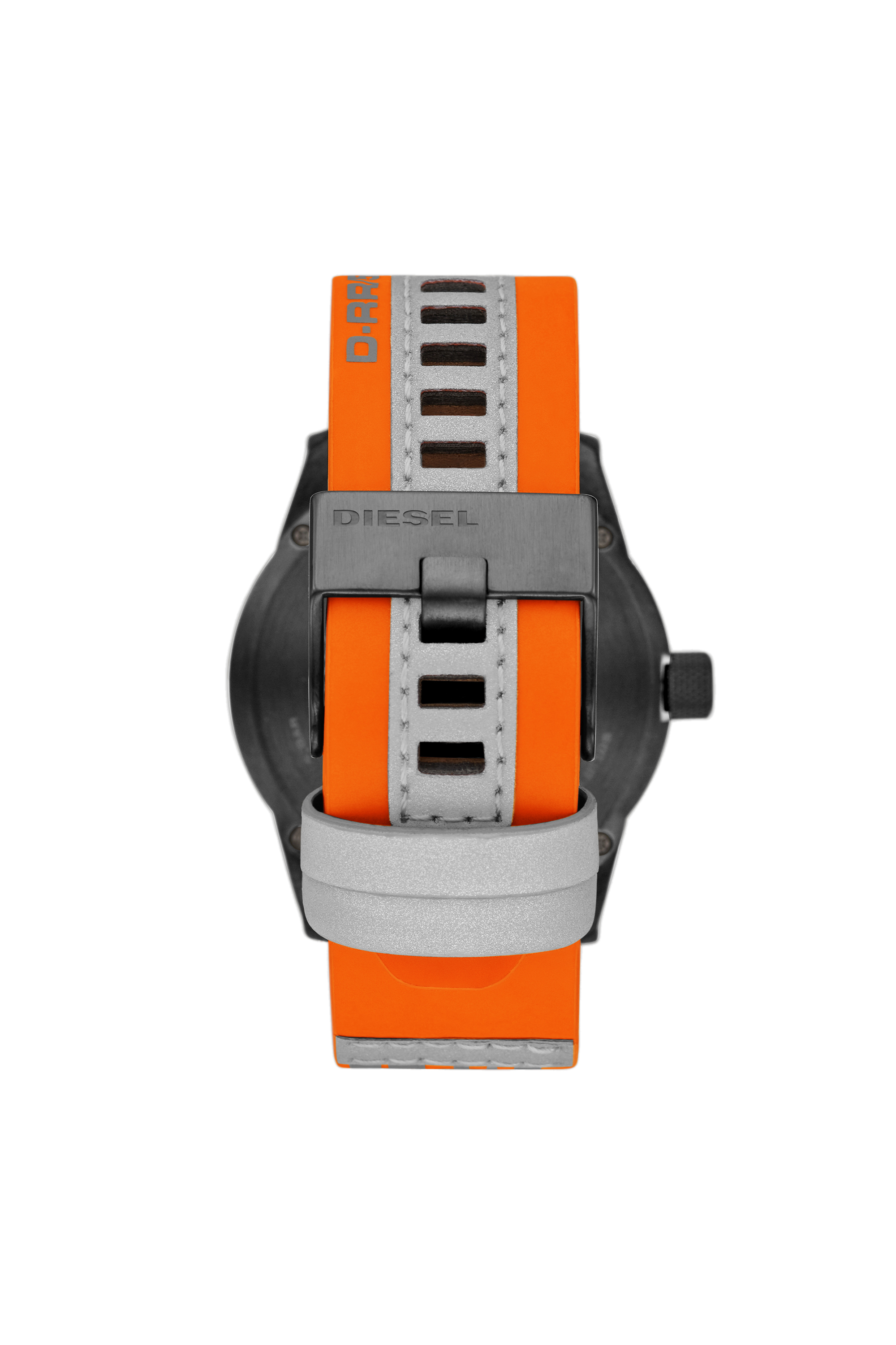 Diesel - DZ1933, Man's Rasp three-hand orange nylon watch in Orange - 2