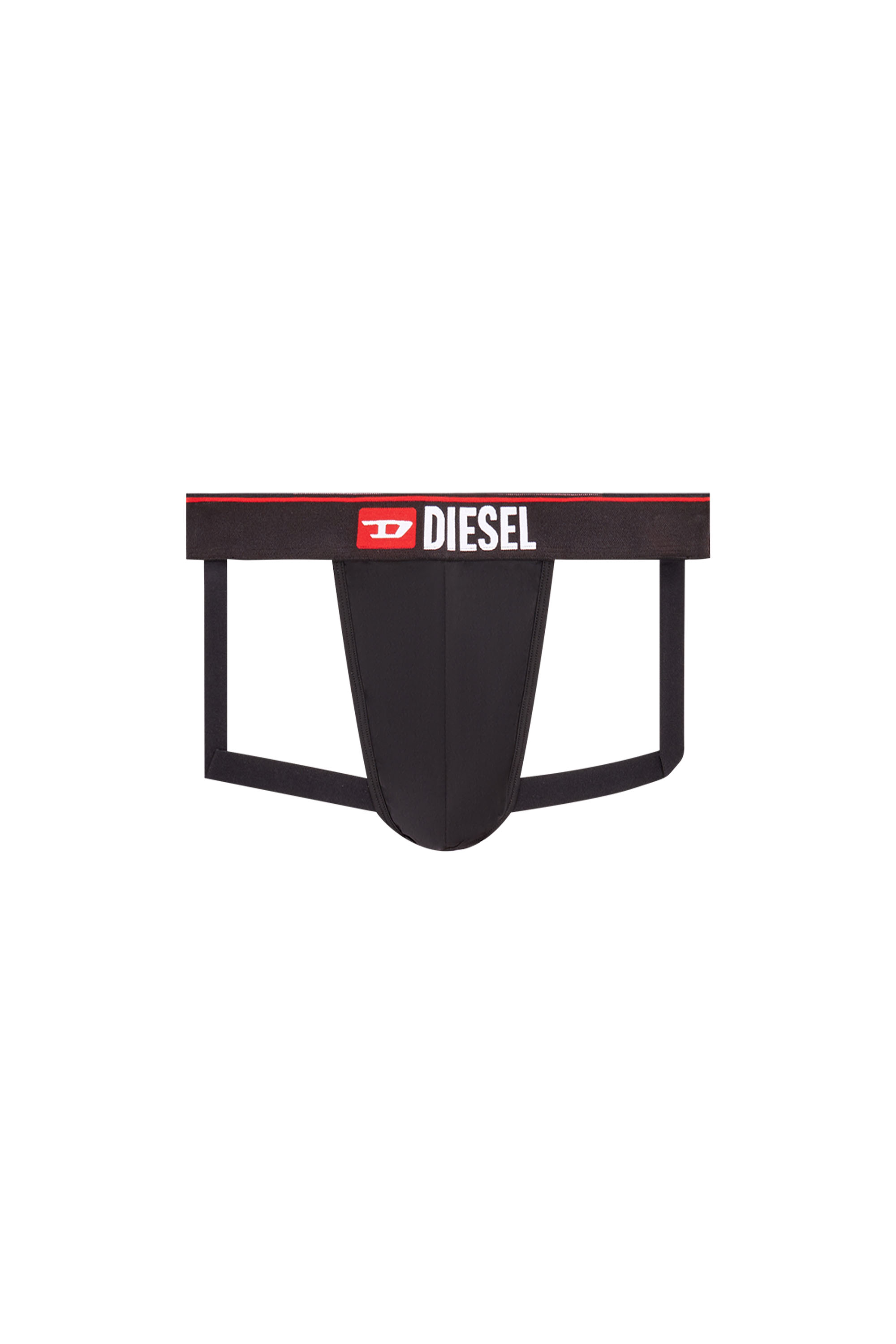 Diesel - UMBR-JOCKY, Man's Microfibre jockstrap in Black - 1