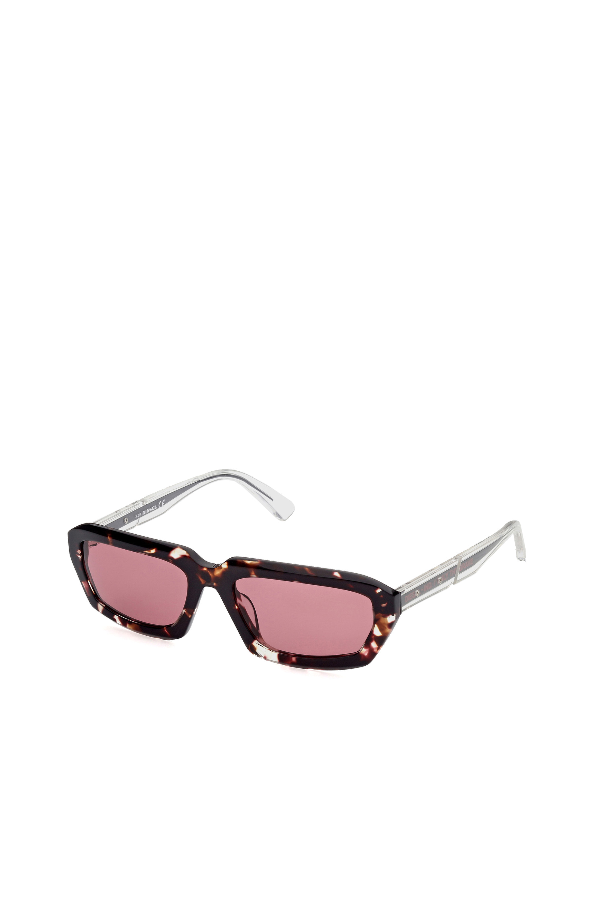 Diesel - DL0347, Unisex's Bold volumes and clean-cut sunglasses in Brown - 3
