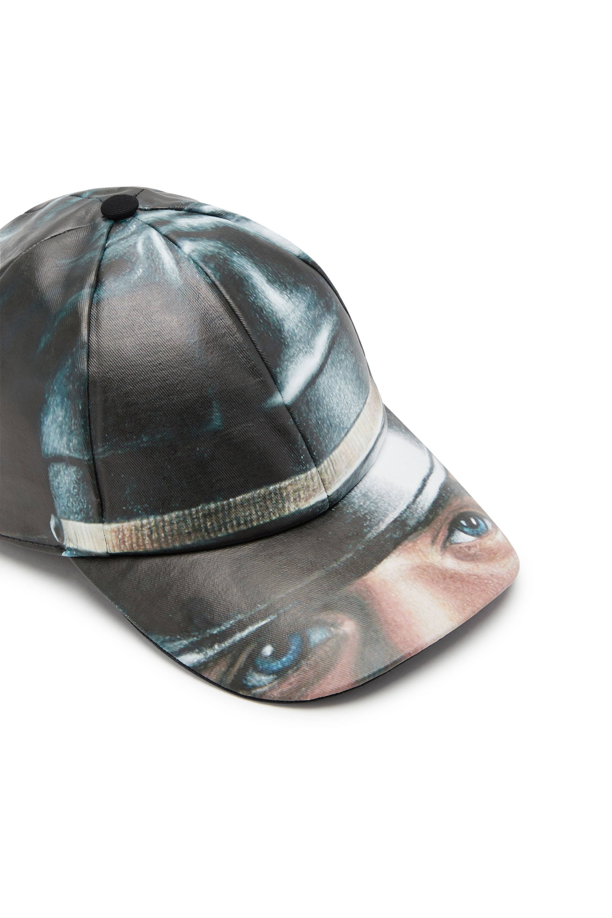 Diesel - PR-IVAR-23, Unisex's Baseball cap with printed peak in Black - 3