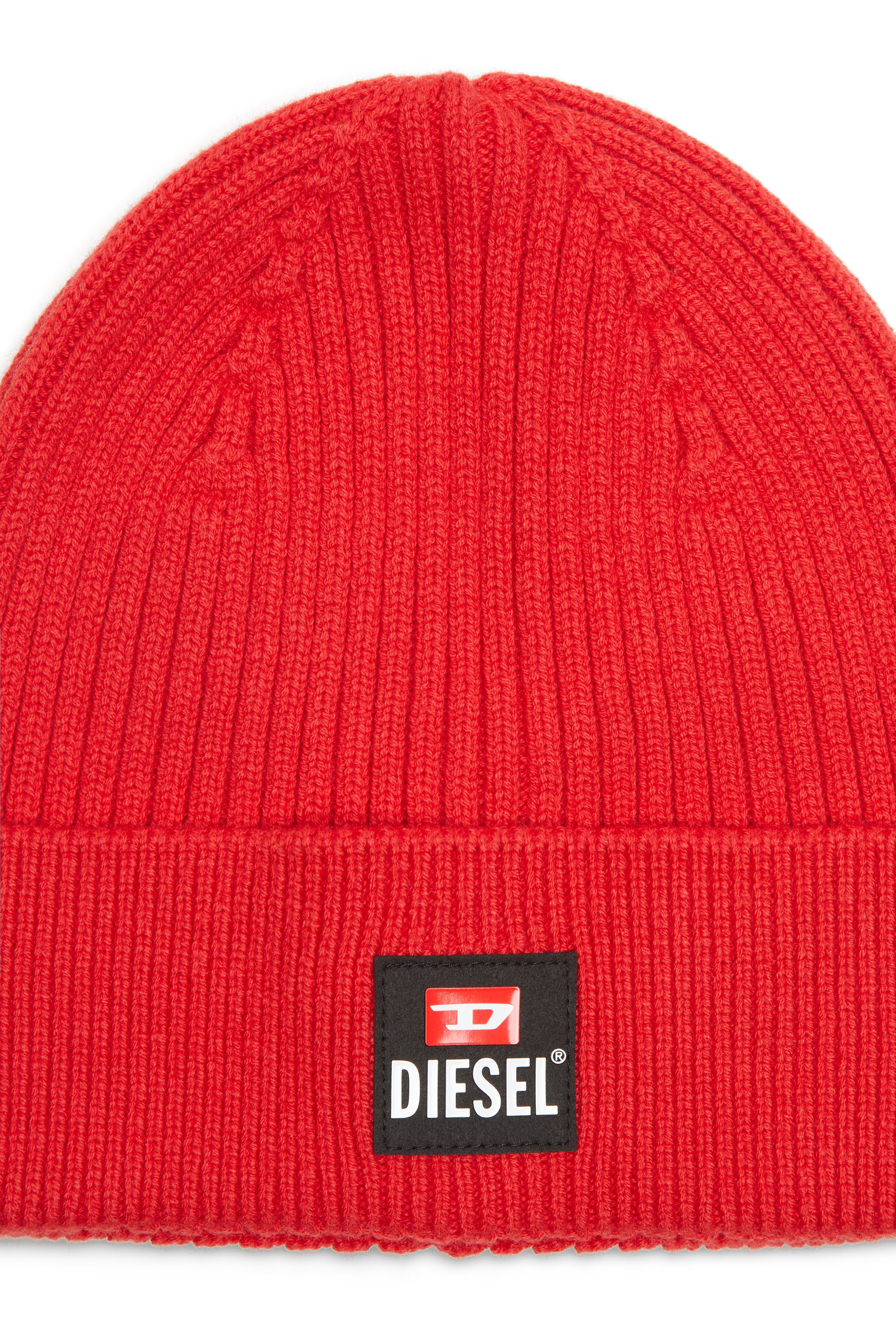 Diesel - K-CODERLAB, Man's Wool and cotton beanie in Red - 3
