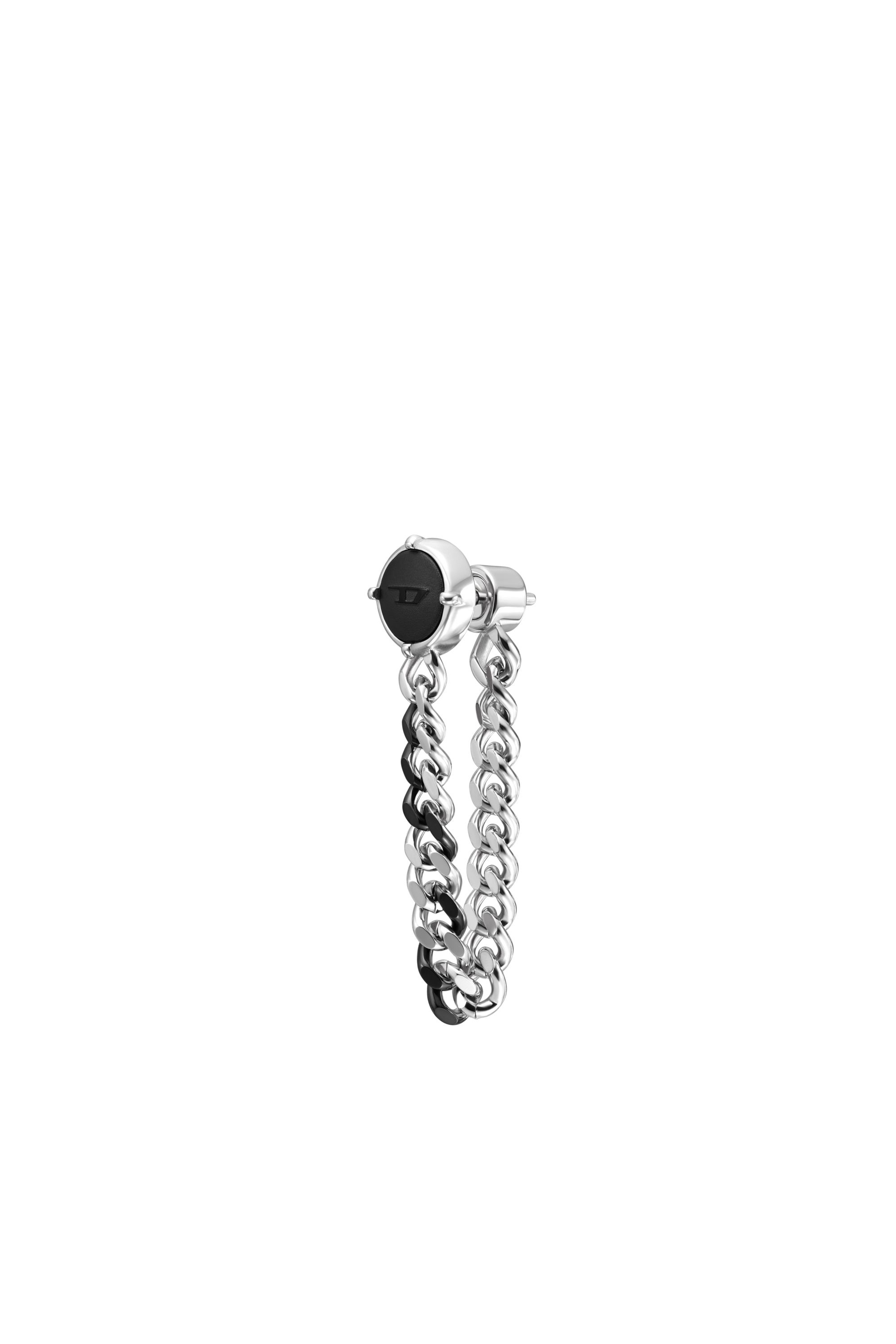 Diesel - DX1500, Unisex's Stainless steel stud earring in Silver/Black - 1