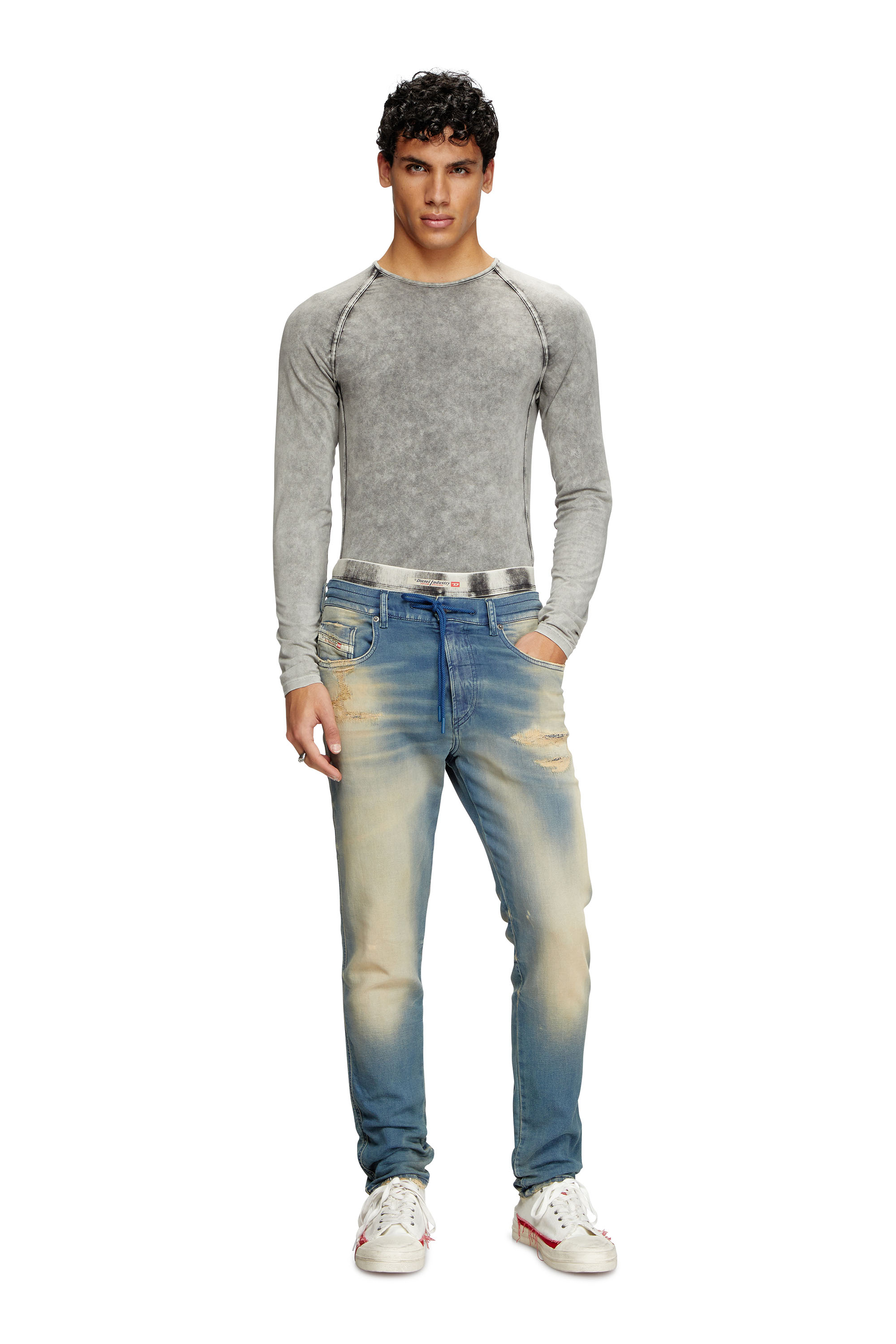 Diesel - Man's Slim 2060 D-Strukt Joggjeans® 068PP, Medium blue - 2